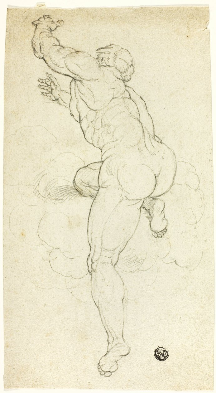 Nouseva alaston mies tekijältä Michelangelo Buonarroti