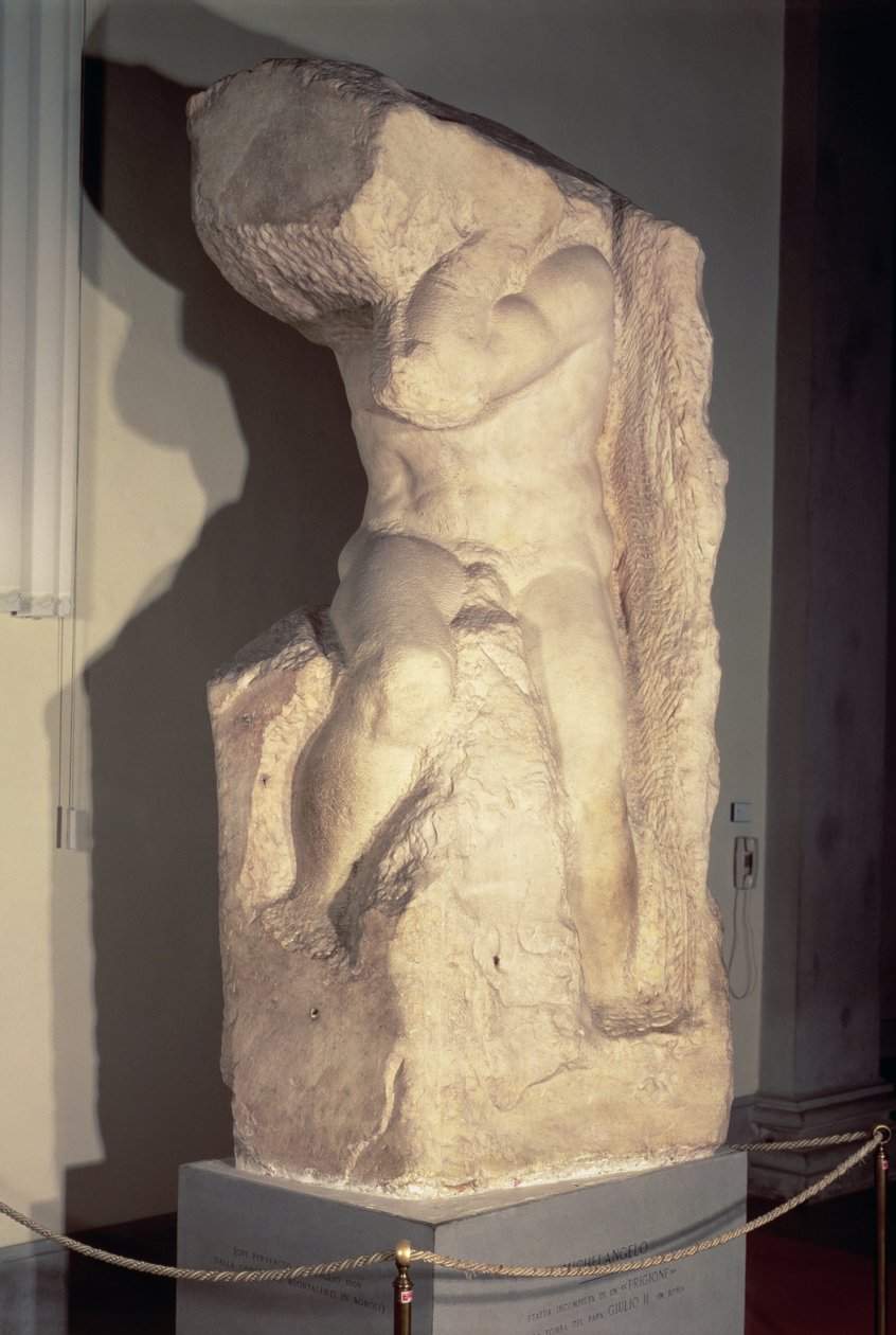 "Atlas"-orja, n. 1520-23 tekijältä Michelangelo Buonarroti