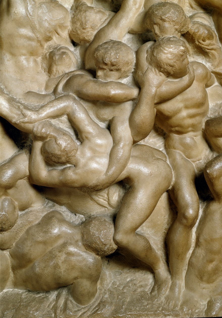Lapithien taistelu kentaureja vastaan tekijältä Michelangelo Buonarroti