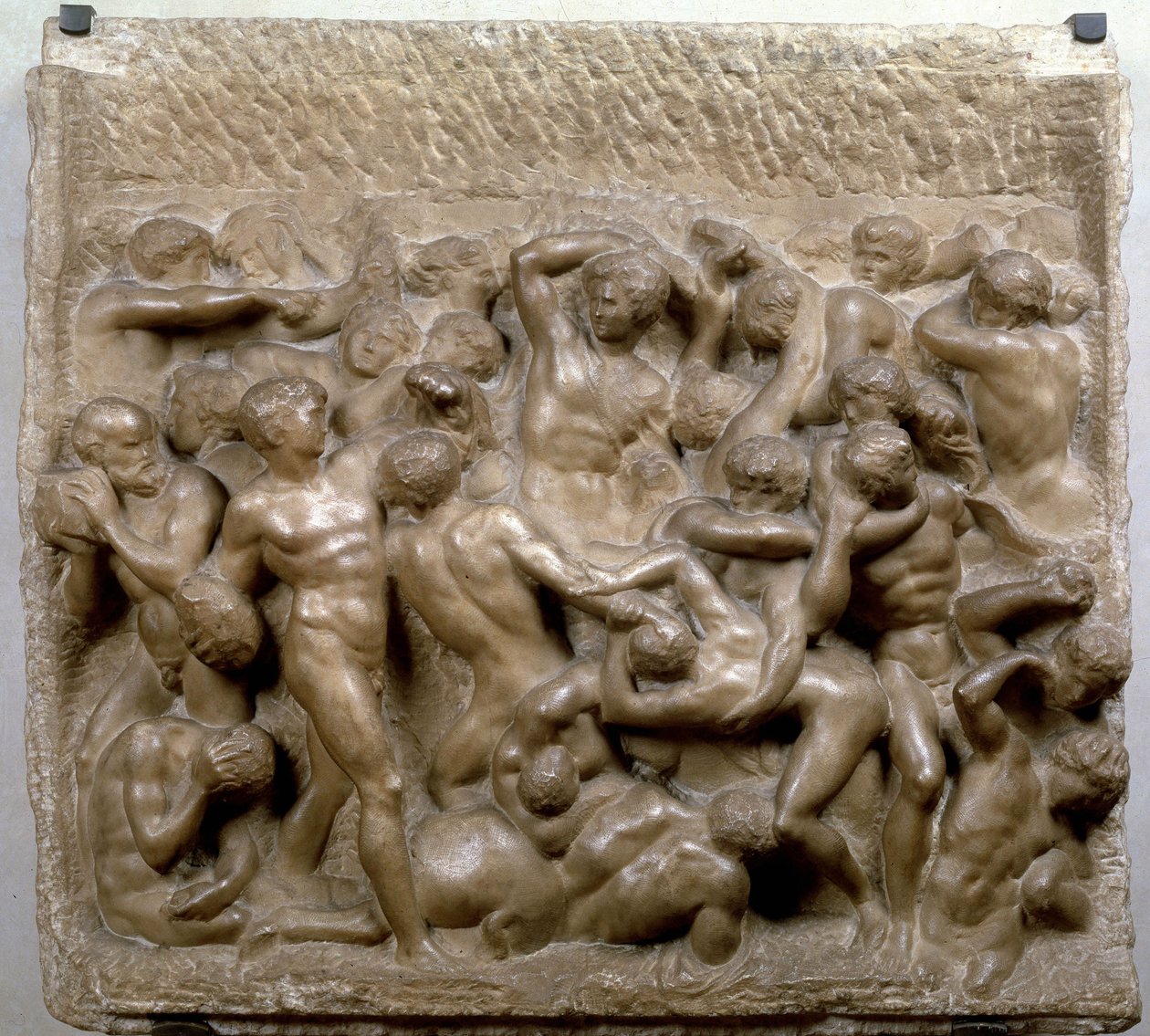 Kentaurien taistelu tekijältä Michelangelo Buonarroti