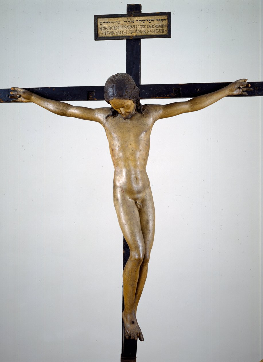 Krusifiksi, n.1492-94 (polykromipuuta). tekijältä Michelangelo Buonarroti
