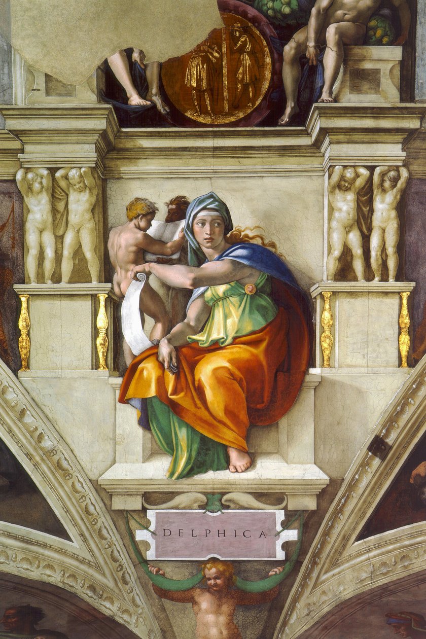 Delphic Sibyl tekijältä Michelangelo Buonarroti