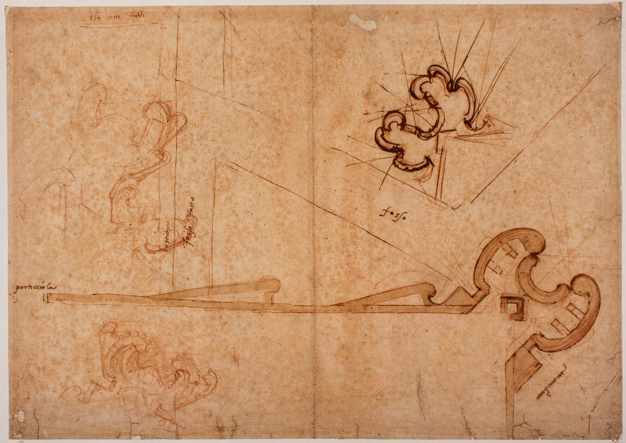 Porta al Praton linnoituksen linnoittaminen tekijältä Michelangelo Buonarroti