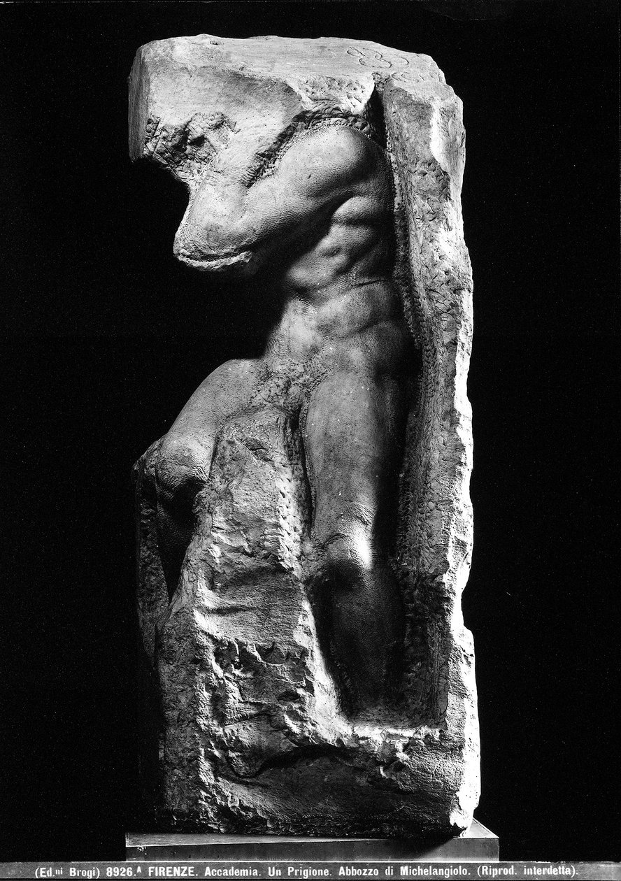 Edestä katsottuna Michelangelo Buonarrotin orja tekijältä Michelangelo Buonarroti