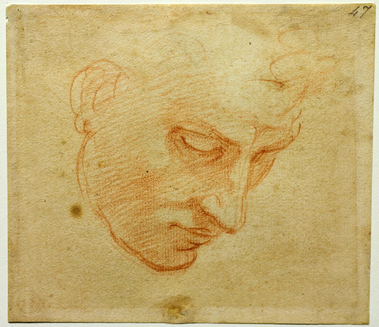 Päätutkimus Sikstuksen kappelin kattoon, noin 1509-1510 tekijältä Michelangelo Buonarroti