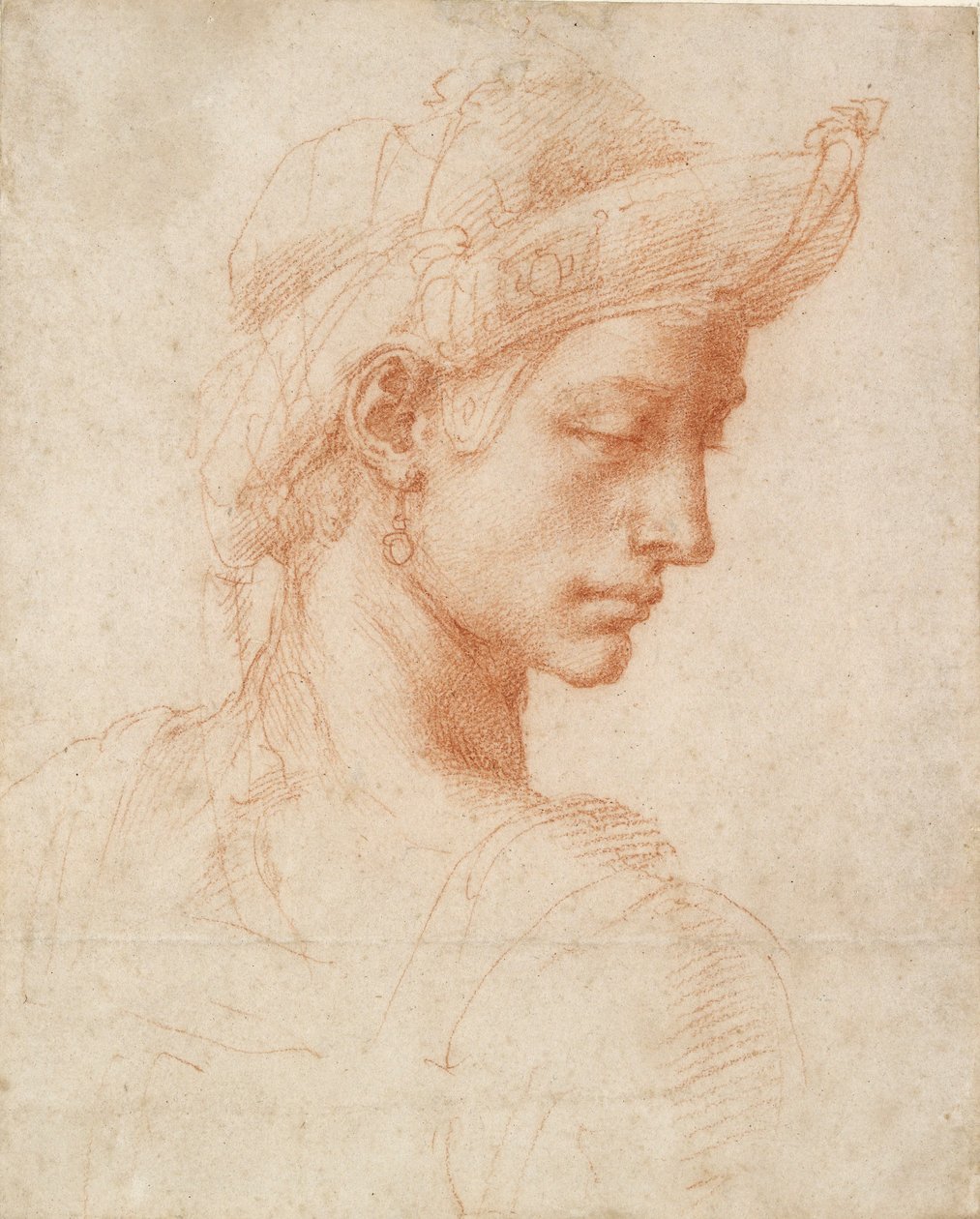 Ideaalipää, 1400-luvun loppu - 1500-luvun alku tekijältä Michelangelo Buonarroti