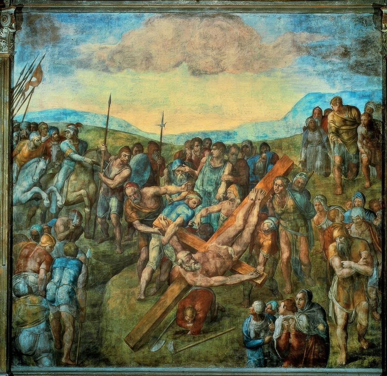 Pietarin ristiinnaulitseminen tekijältä Michelangelo Buonarroti