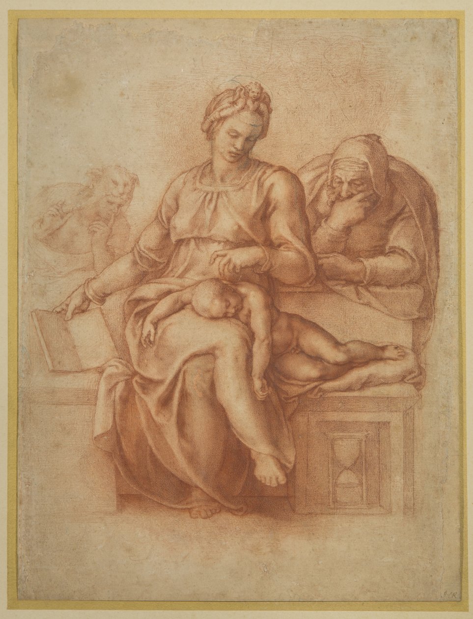 Hiljaisuuden neitsyt, noin 1538 tekijältä Michelangelo Buonarroti