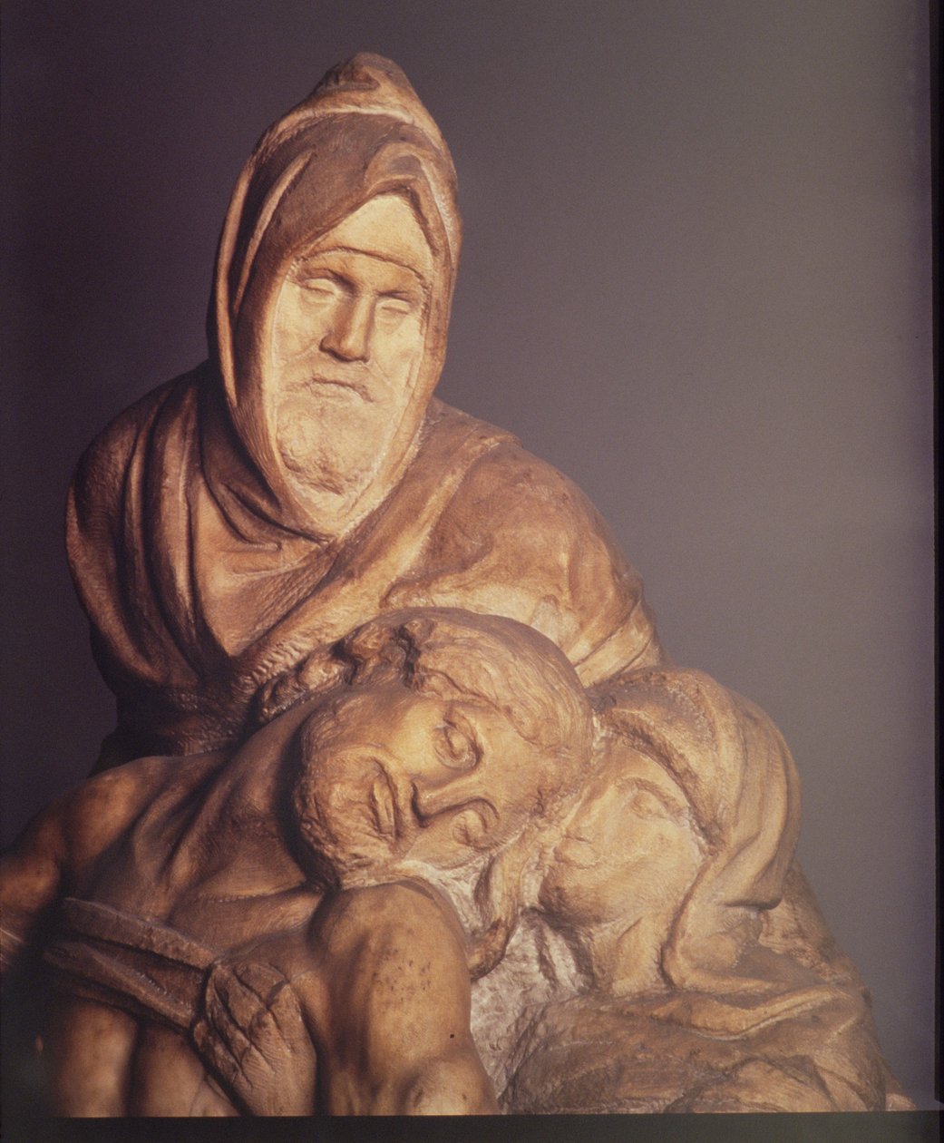 Pieta, 1553, marmorin yksityiskohta, 120999 tekijältä Michelangelo Buonarroti
