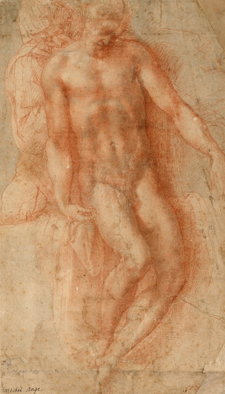 Pieta, n. 1530-36 (punainen liitu) tekijältä Michelangelo Buonarroti