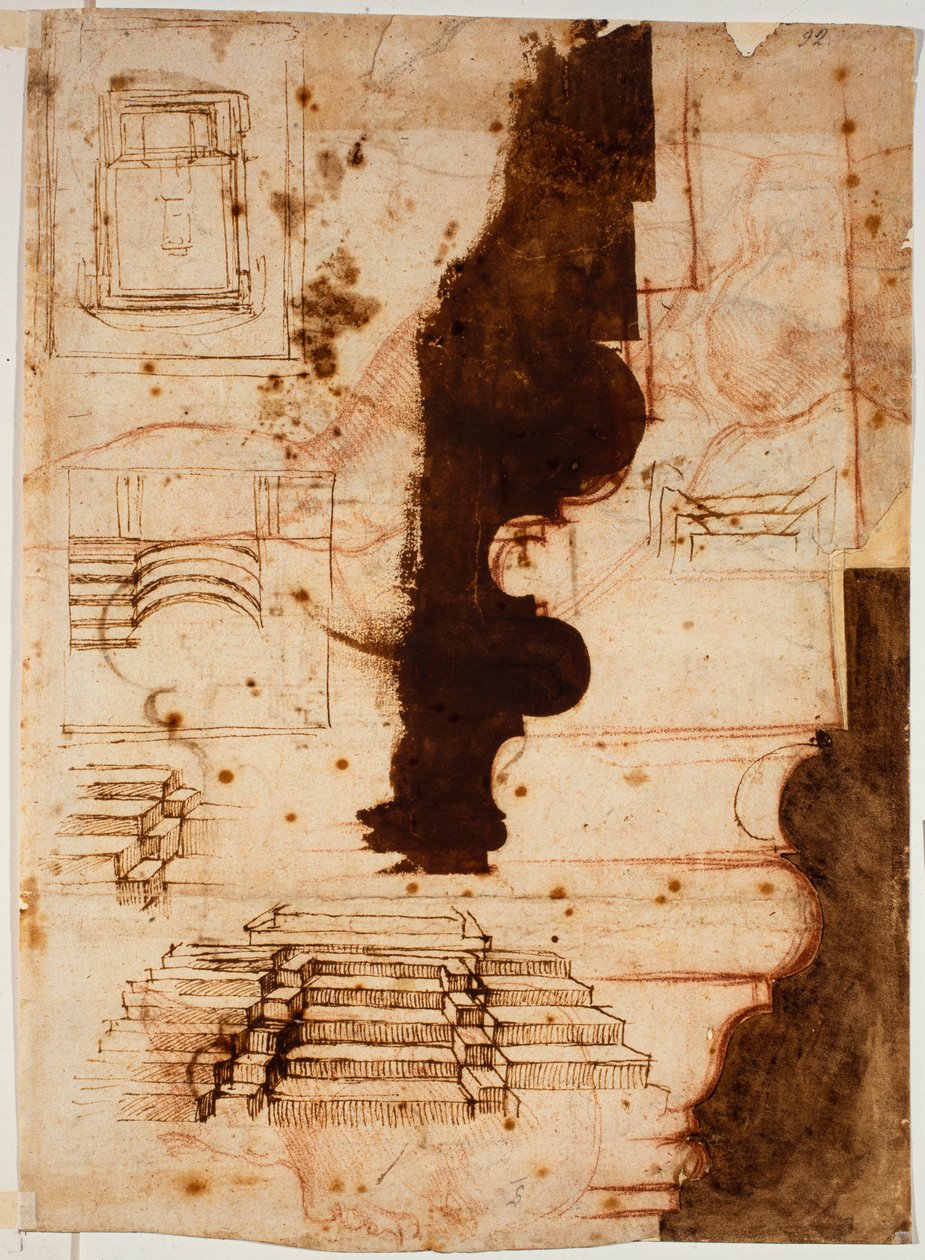 Suunnitelmat portaita varten tekijältä Michelangelo Buonarroti