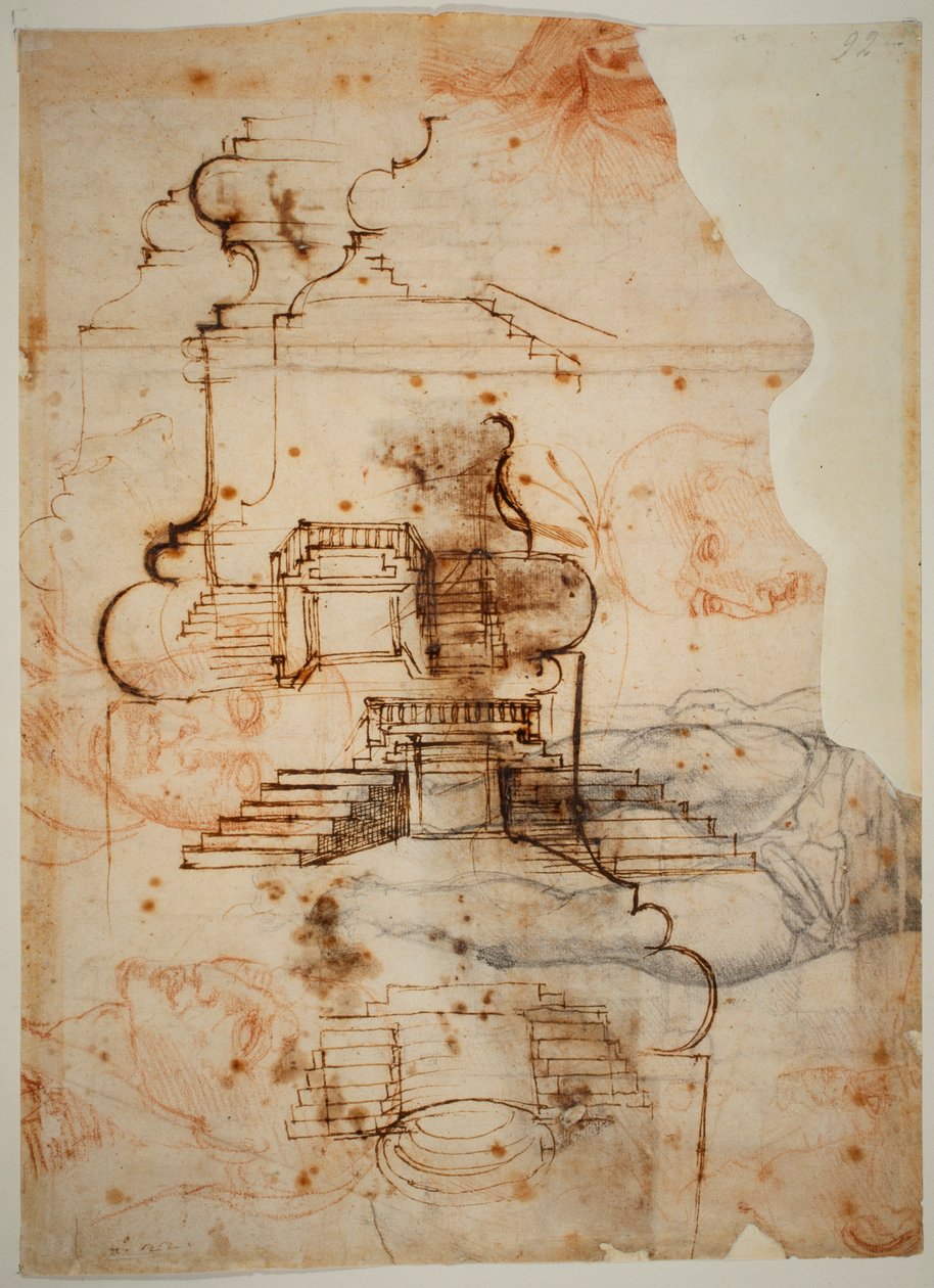 Suunnitelmat portaita varten tekijältä Michelangelo Buonarroti
