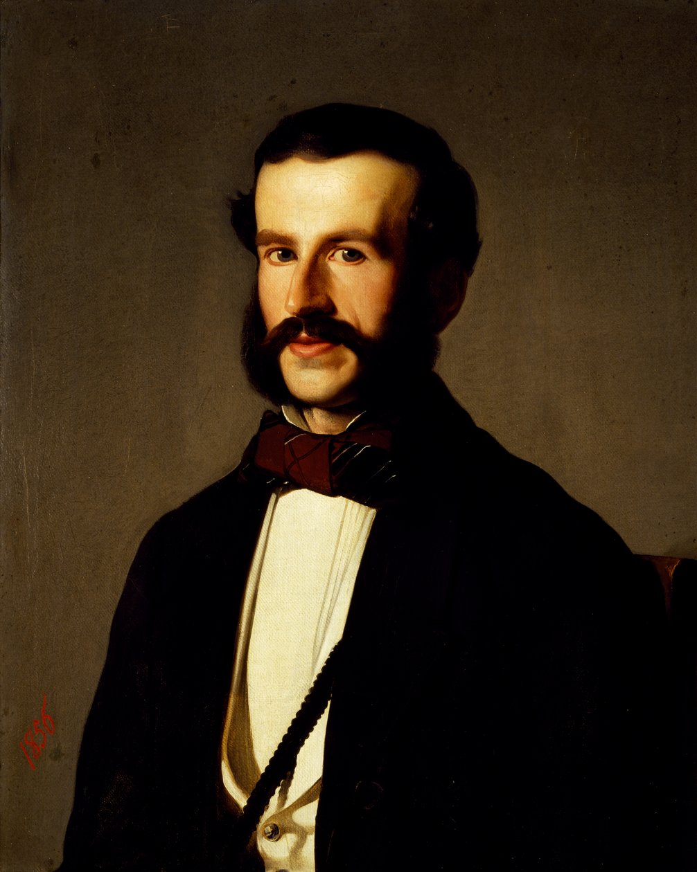 Miehen muotokuva, Michel Angelo Pittatore (1825-1923), öljy kankaalle, 59x72 cm tekijältä Michelangelo Buonarroti