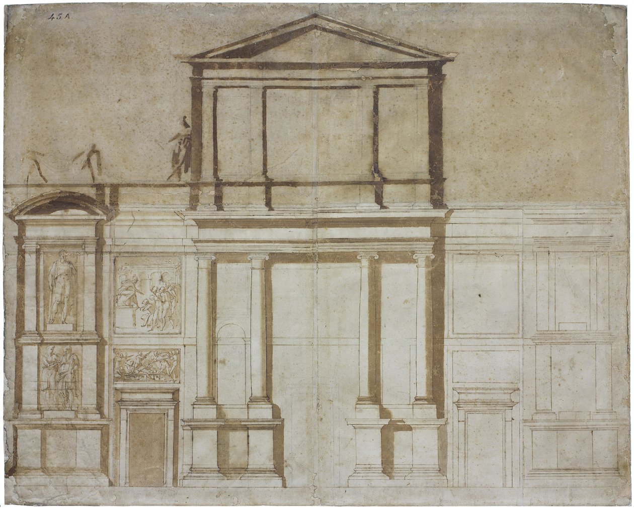 Firenzen San Lorenzon julkisivuprojekti, 1516 tekijältä Michelangelo Buonarroti
