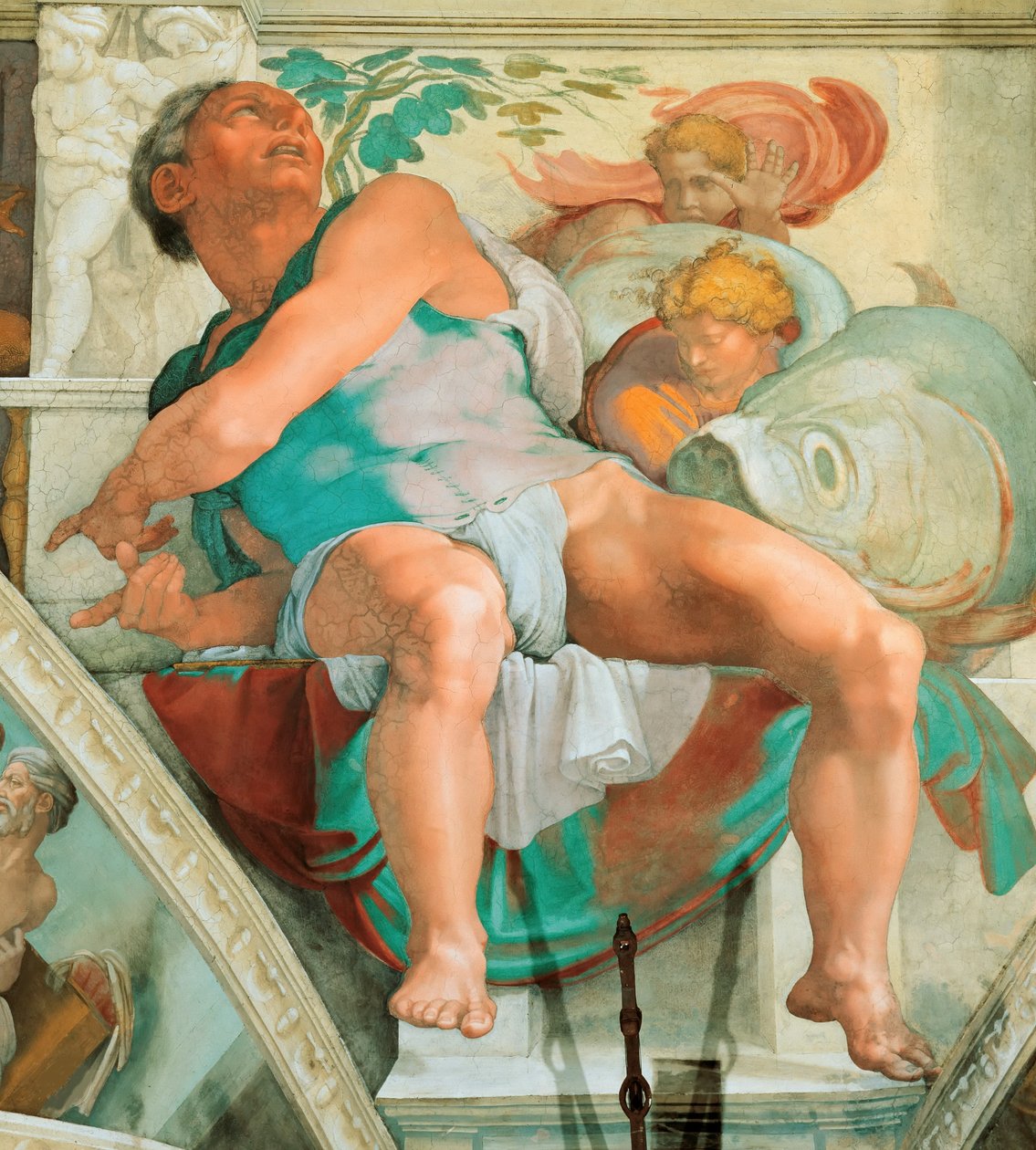 Profeetat ja sibylit: Joonas Sikstuksen kappelin katto Vatikaanissa, 1508-1512. tekijältä Michelangelo Buonarroti