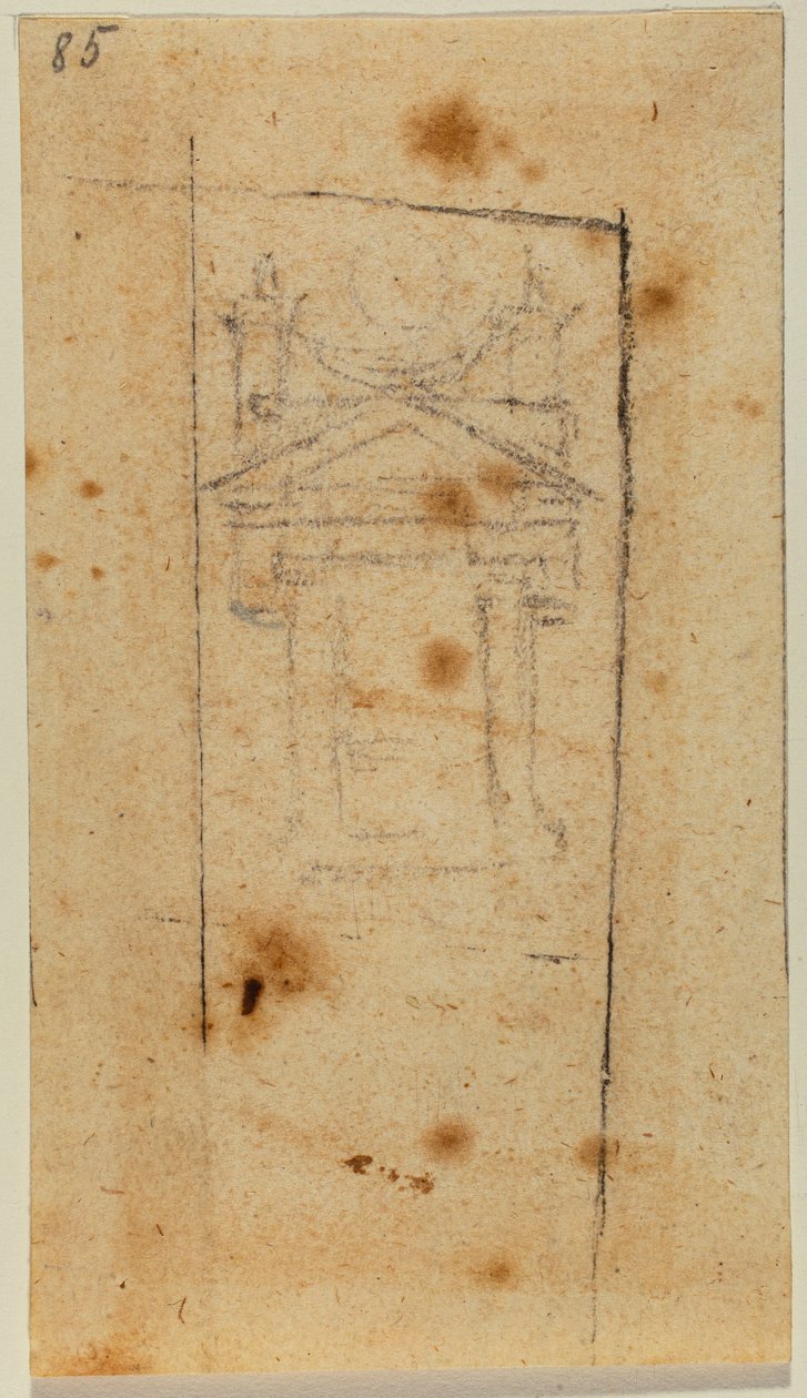 Luonnos ikkunasta tekijältä Michelangelo Buonarroti