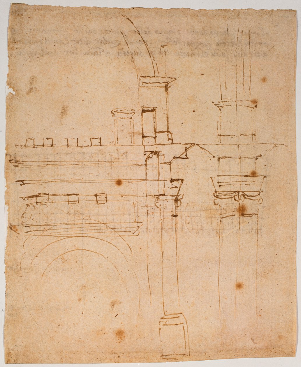 Santa Maria del Fioren kupolin luonnokset tekijältä Michelangelo Buonarroti