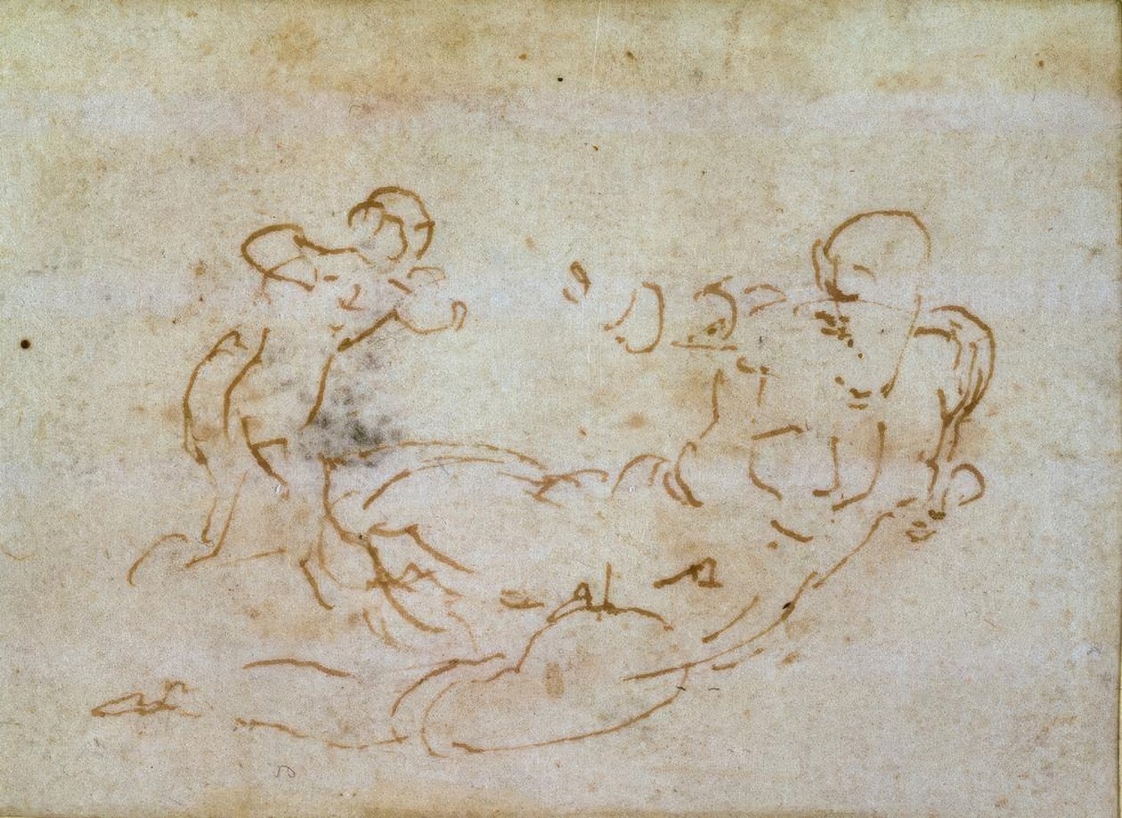 Tutkimus Venuksesta ja Cupidosta tekijältä Michelangelo Buonarroti
