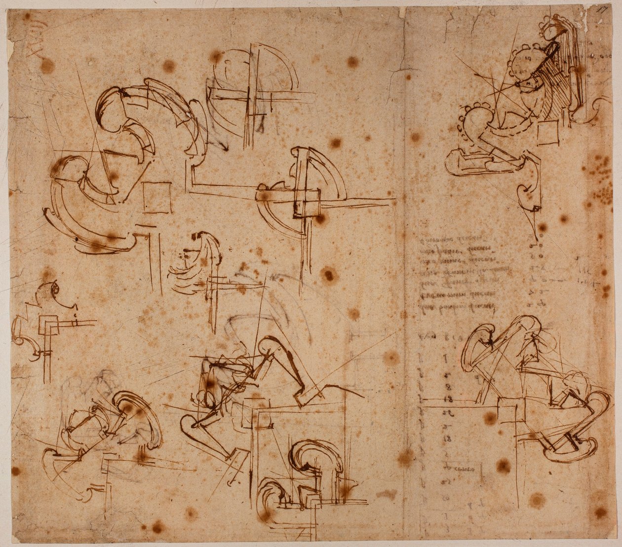 Tutkimukset portin linnoituksista tekijältä Michelangelo Buonarroti