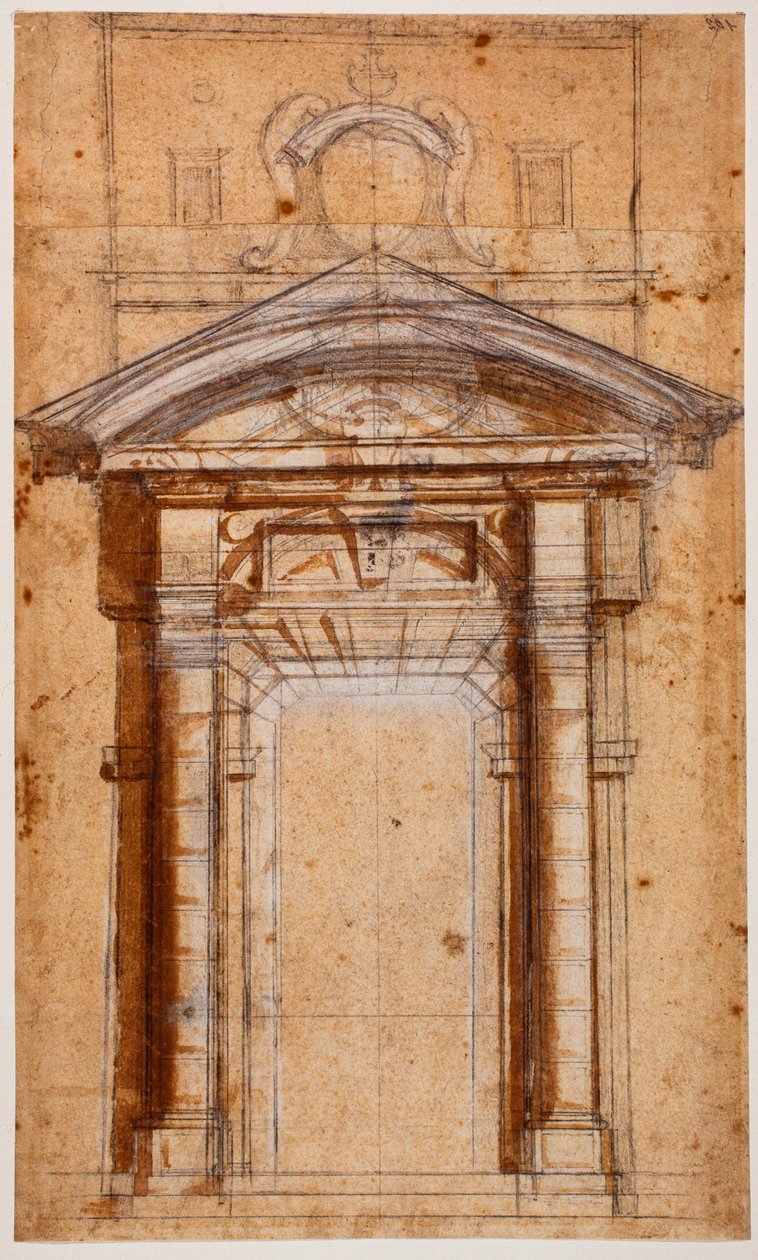 Tutkimus Porta Piaa varten tekijältä Michelangelo Buonarroti