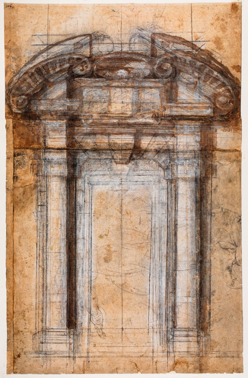 Tutkimus Porta Piaa varten tekijältä Michelangelo Buonarroti