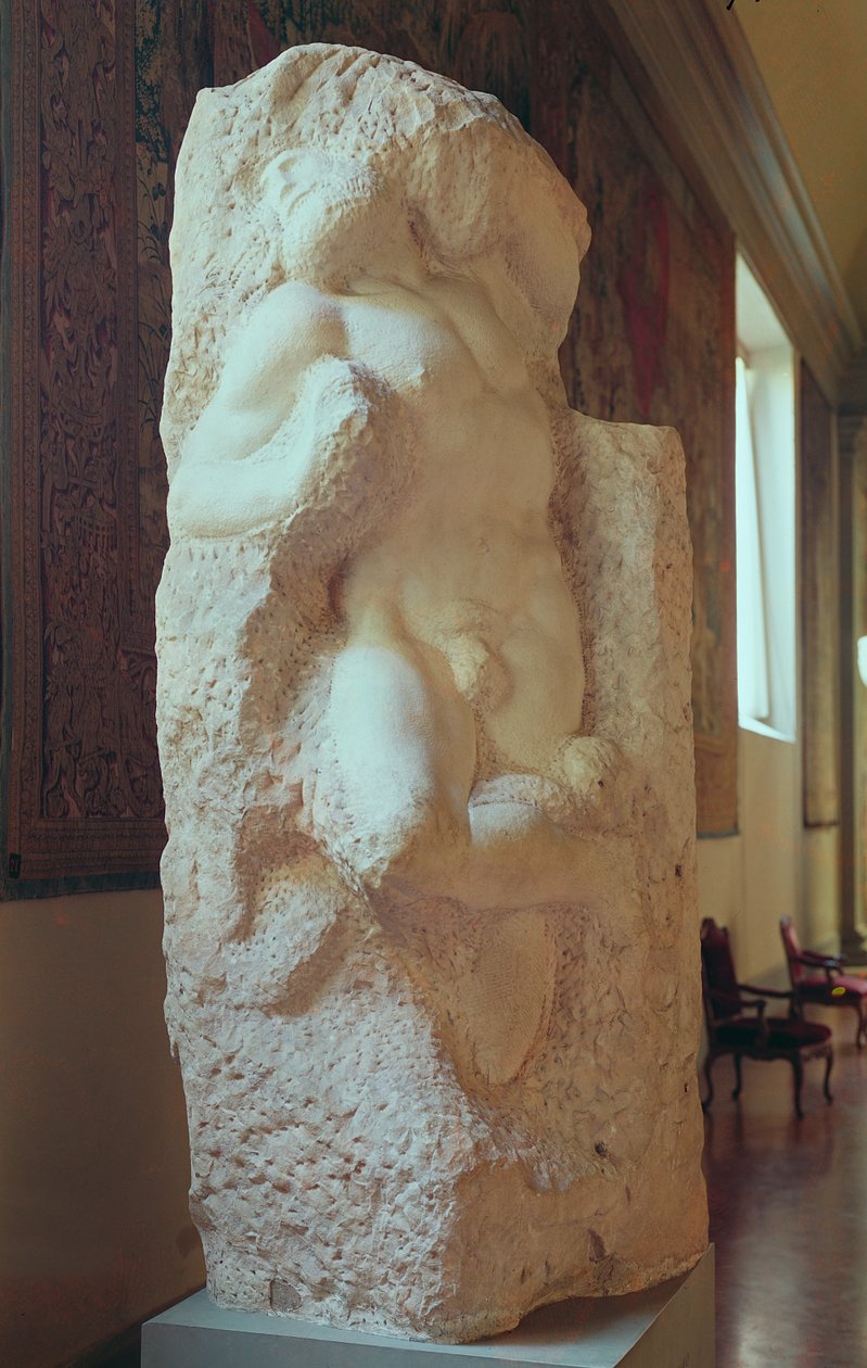 Heräävä orja, 1519-20 tekijältä Michelangelo Buonarroti