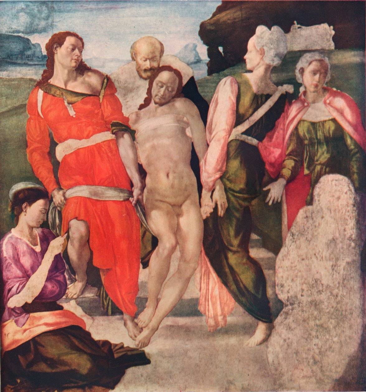 The Tombment, c1500, 1911 tekijältä Michelangelo Buonarroti
