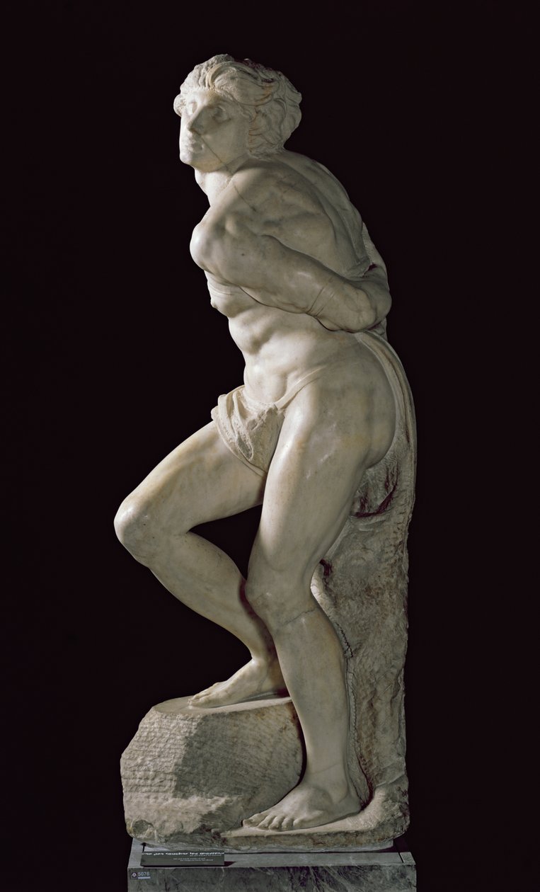 Kapinallinen orja, 1513-1515 tekijältä Michelangelo Buonarroti