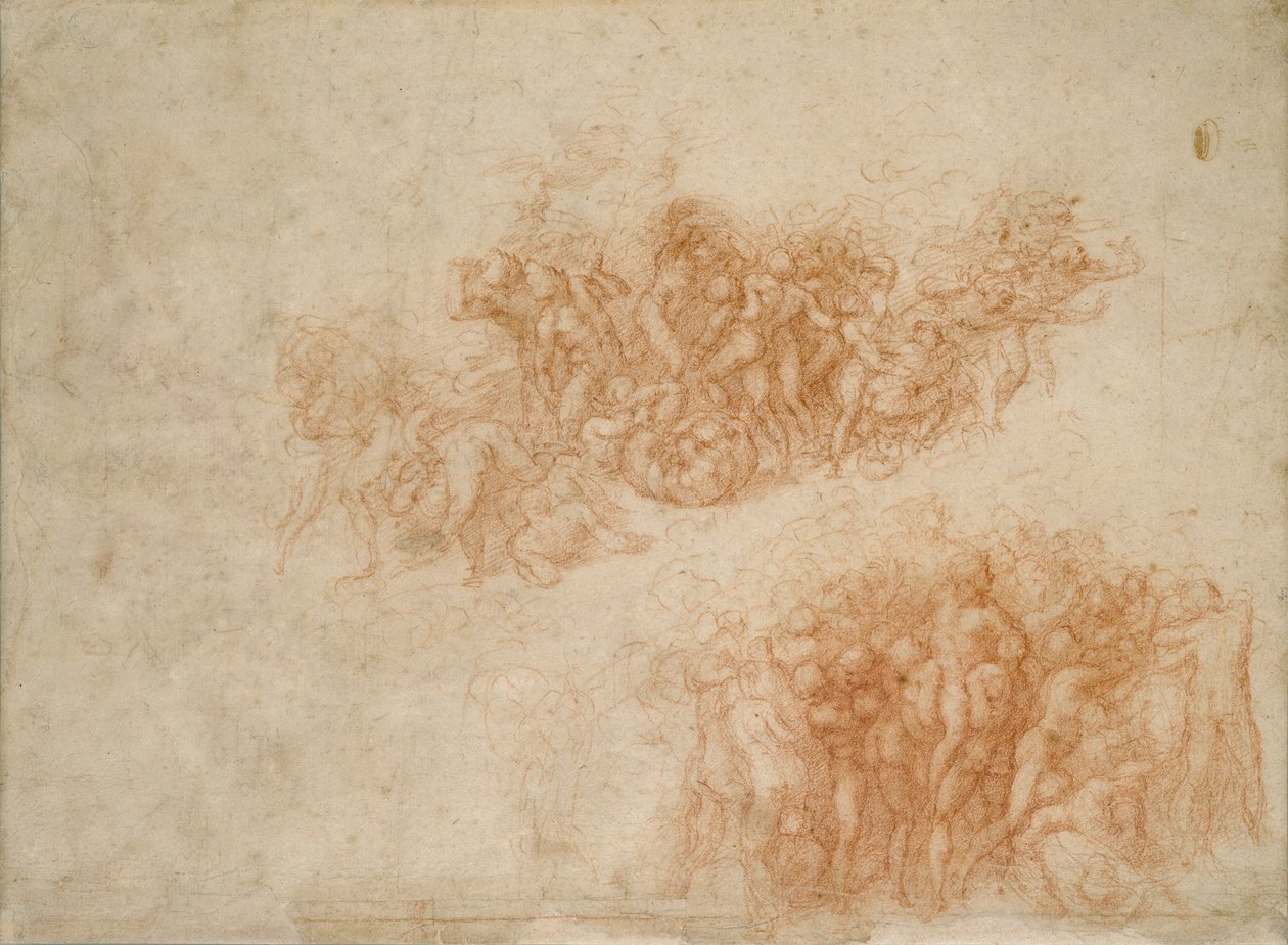 Rohkean käärmeen palvonta, 1500-luku tekijältä Michelangelo Buonarroti