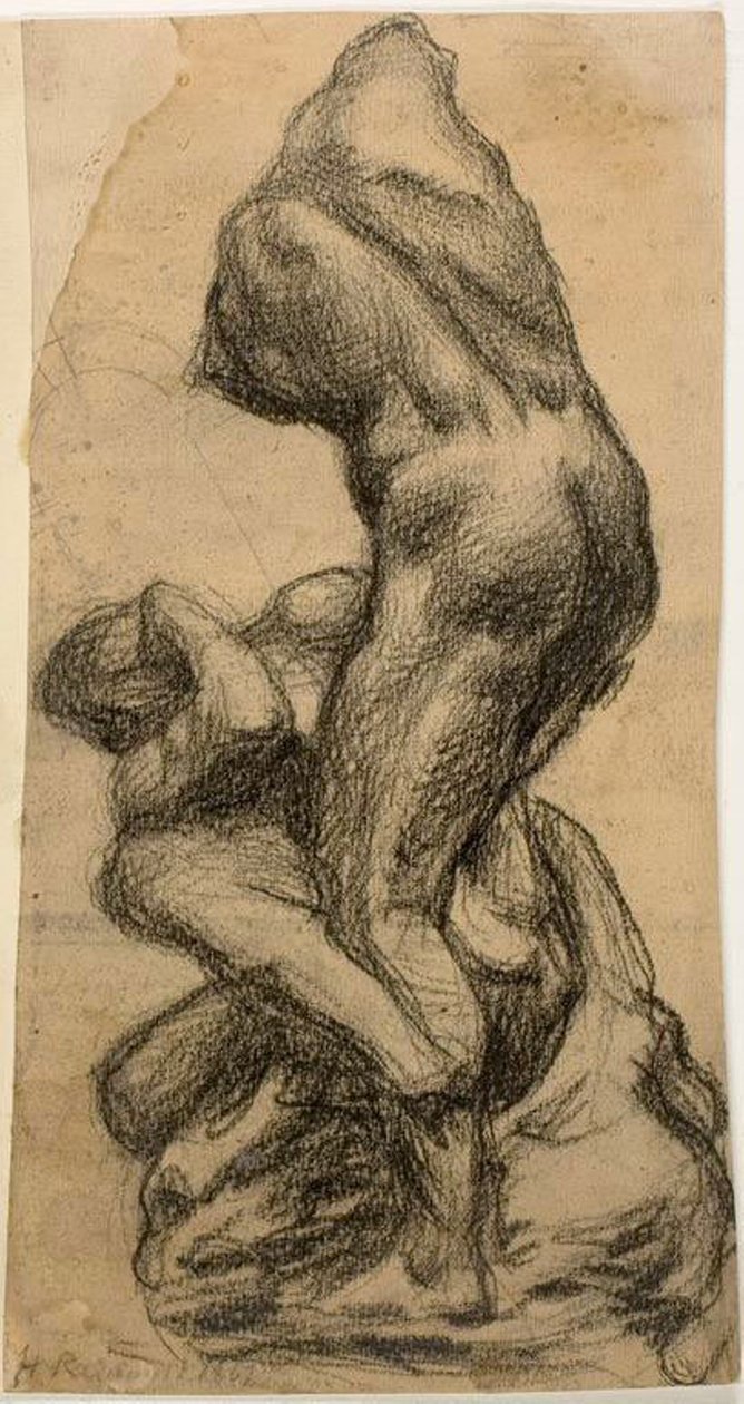 Kaksi kamppailevaa hahmoa tekijältä Michelangelo Buonarroti