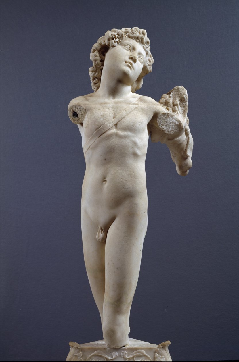 Nuori jousimies, n. 1490 (marmori) tekijältä Michelangelo Buonarroti