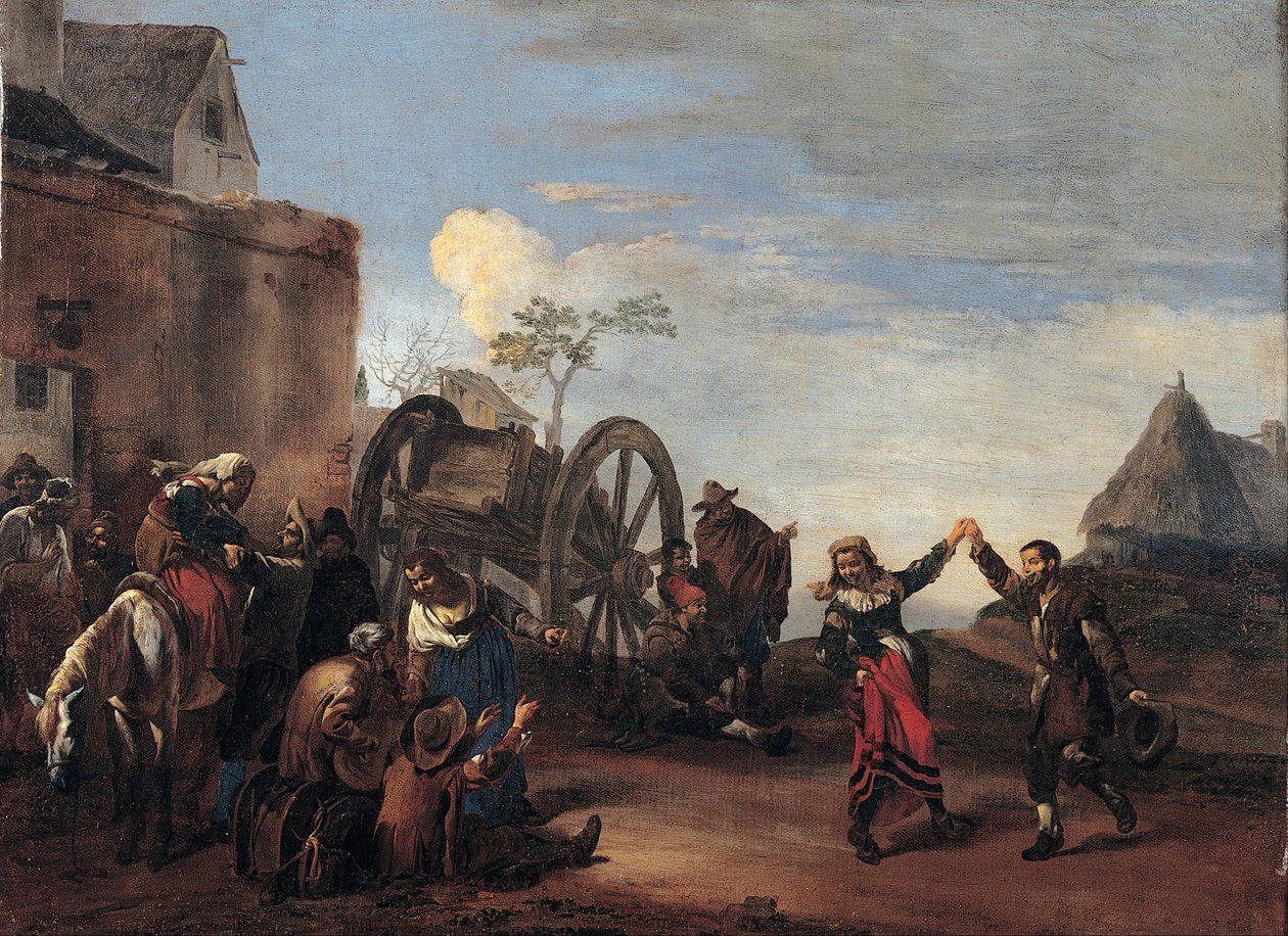 Bamboccio Lapsellisuus, 1600-luvun ensimmäinen kolmannes. tekijältä Michelangelo Cerquozzi