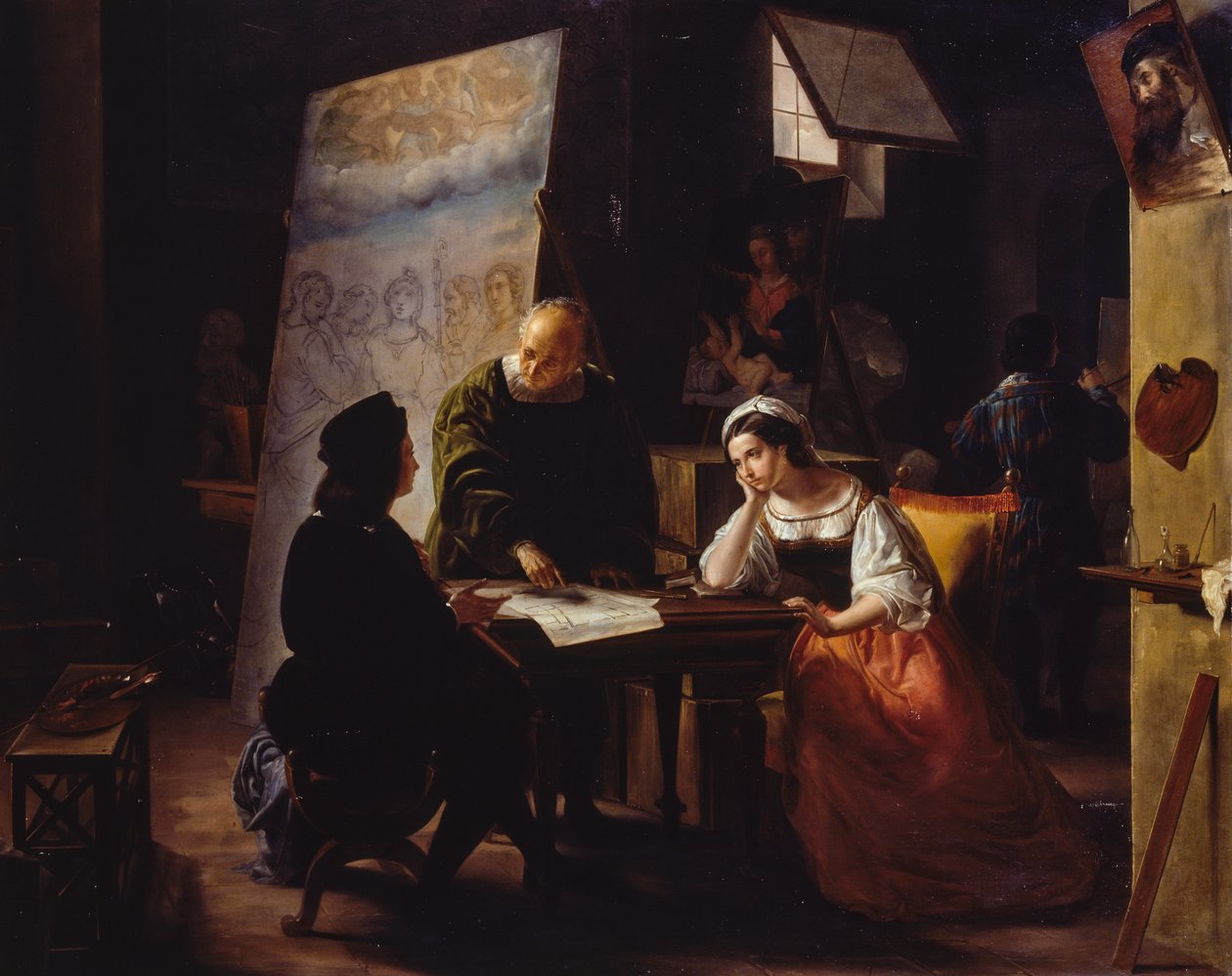Raphaelin studiossa tekijältä Michelangelo Fumagalli