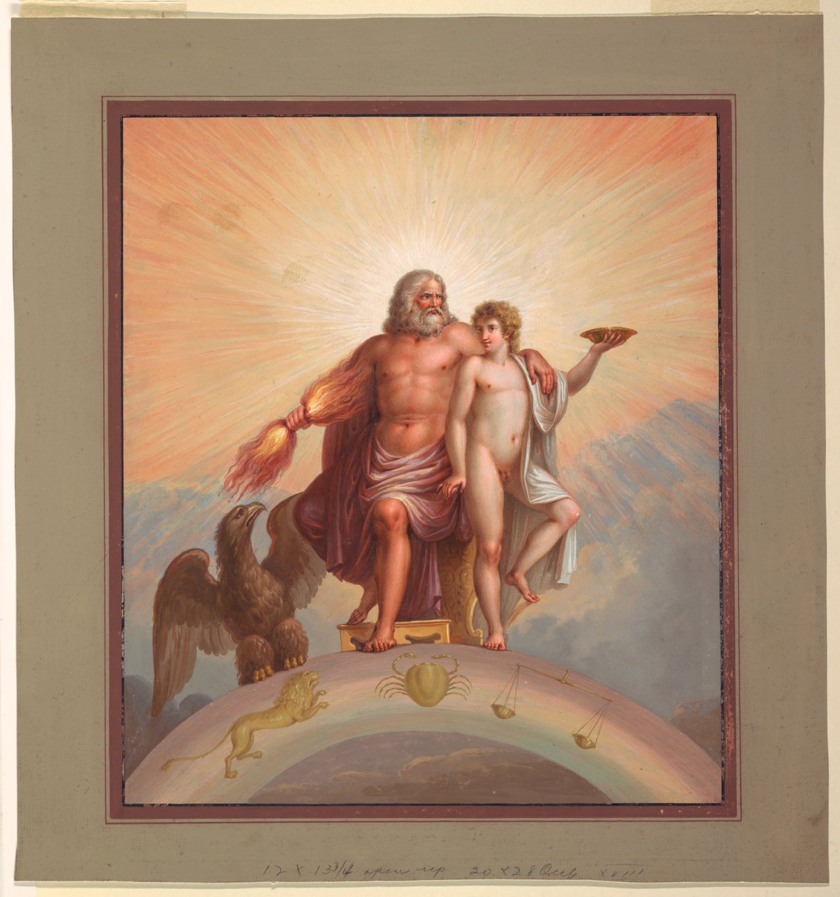 Zeus ja Ganymedes tekijältä Michelangelo Maestri