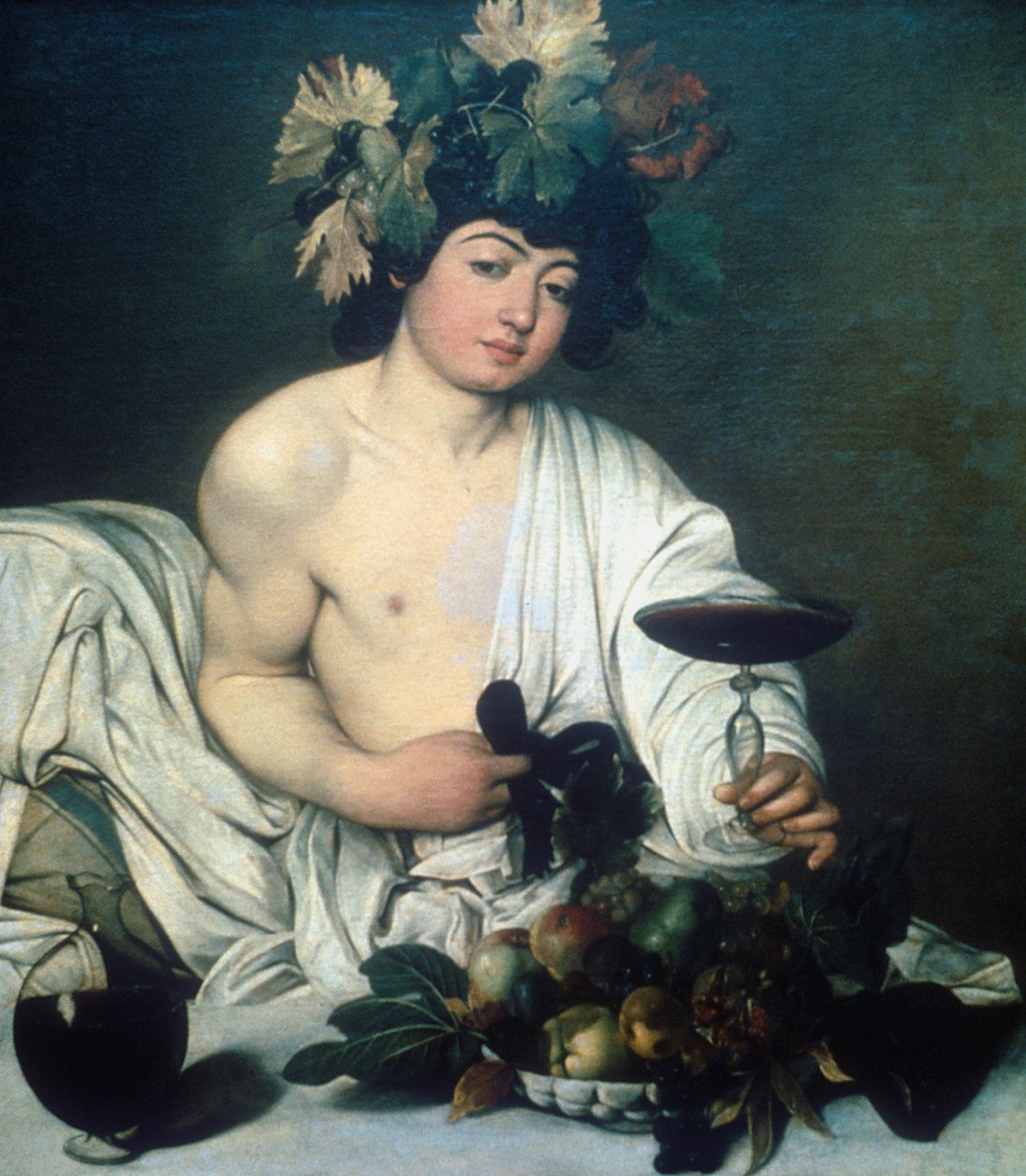 Bacchus, c1597 tekijältä Michelangelo Merisi Caravaggio
