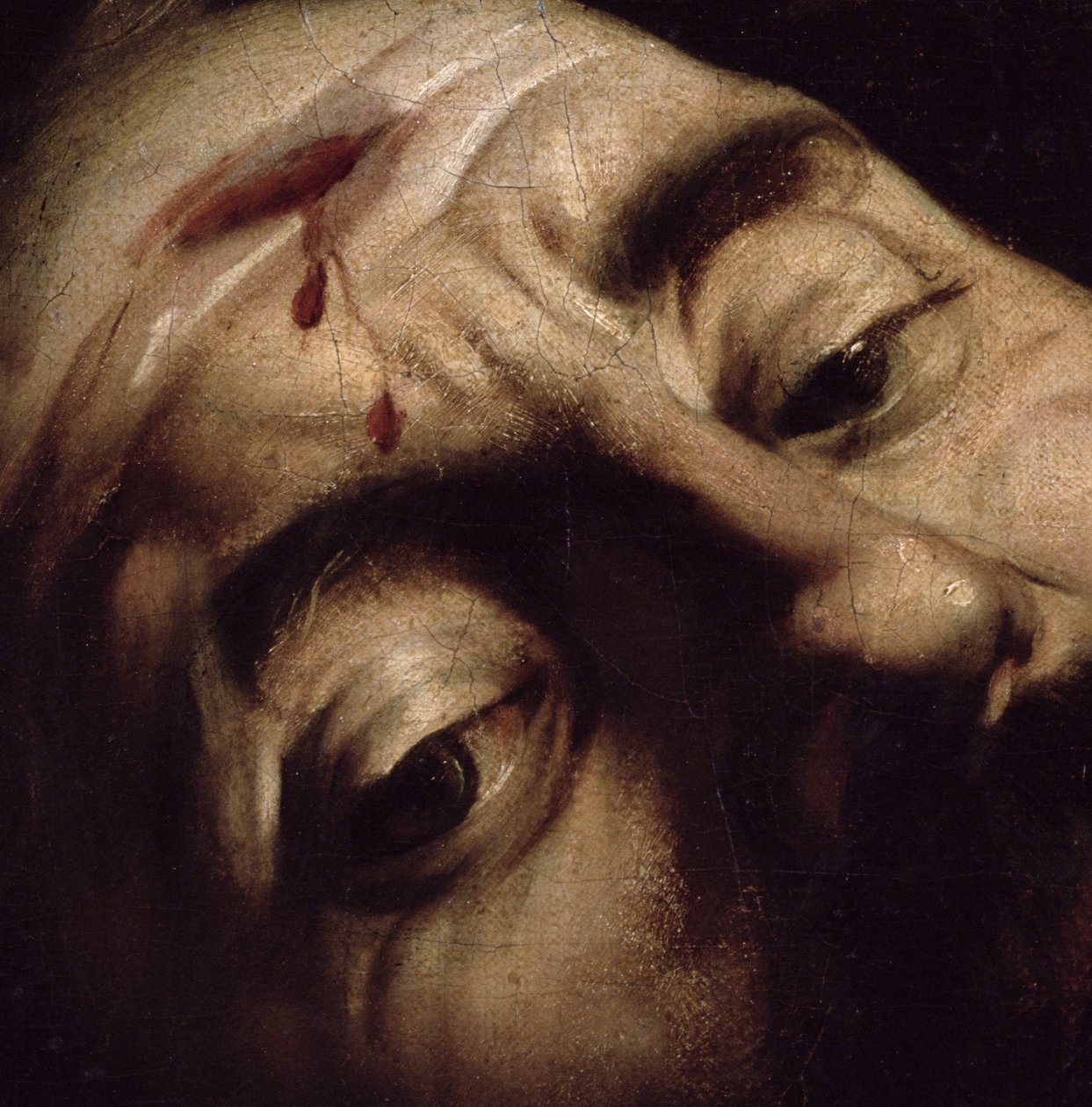 David Victorious Goljatista, noin 1600 (yksityiskohta 38076) tekijältä Michelangelo Merisi Caravaggio