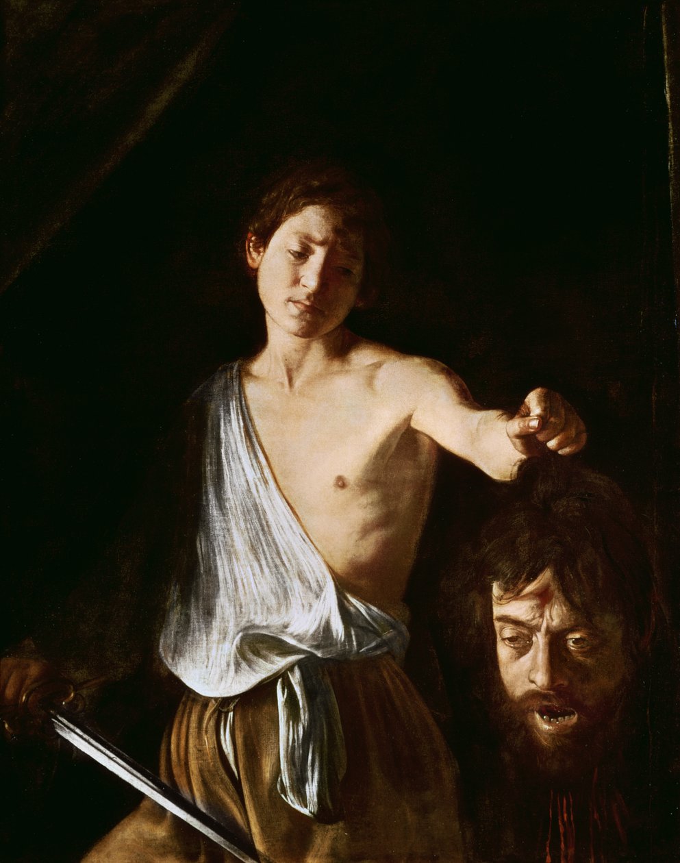 Daavid Goljatin pään kanssa, 1606 (katso lisätietoja kohdasta 100350) tekijältä Michelangelo Merisi Caravaggio