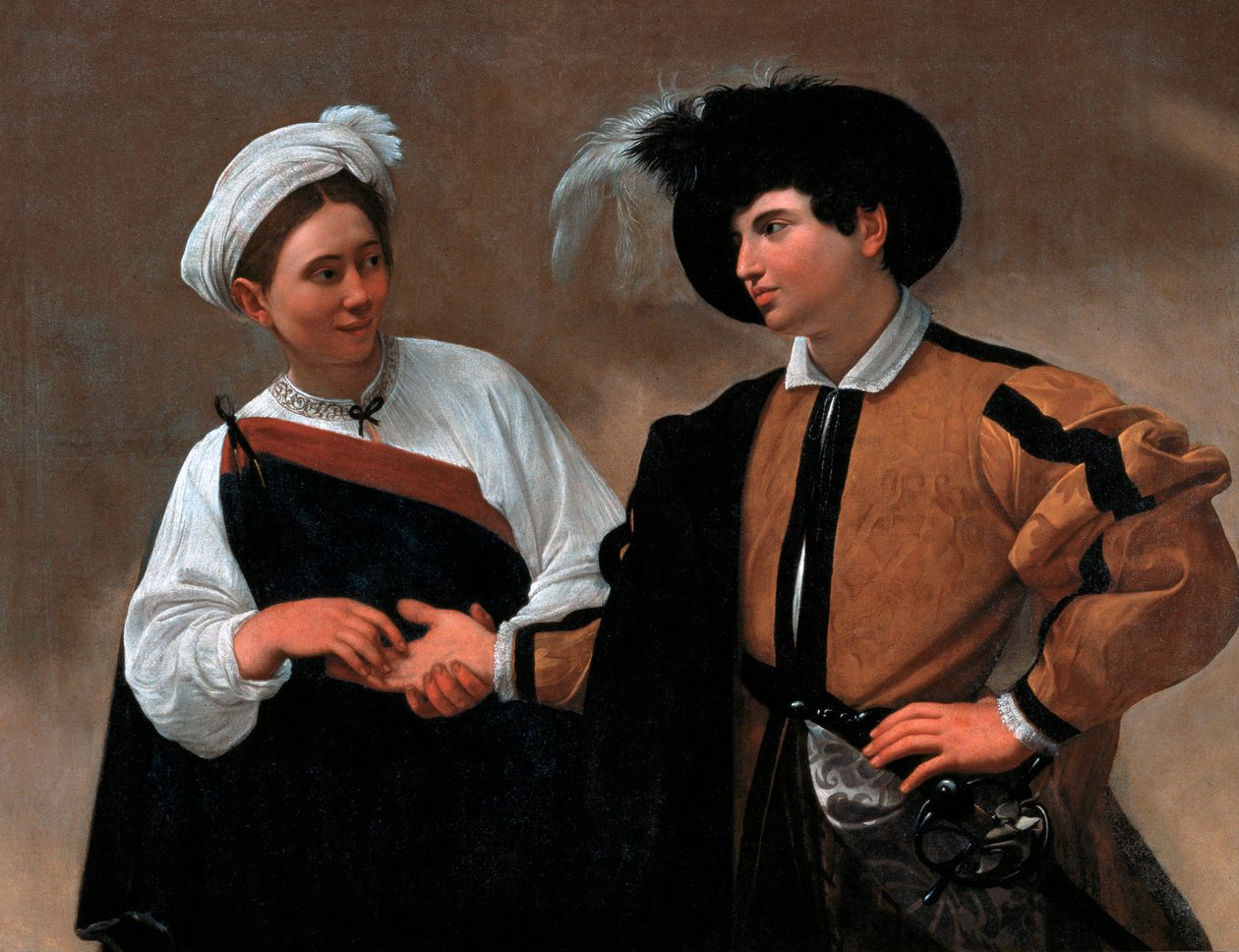 Onnea, 1595 tekijältä Michelangelo Merisi Caravaggio