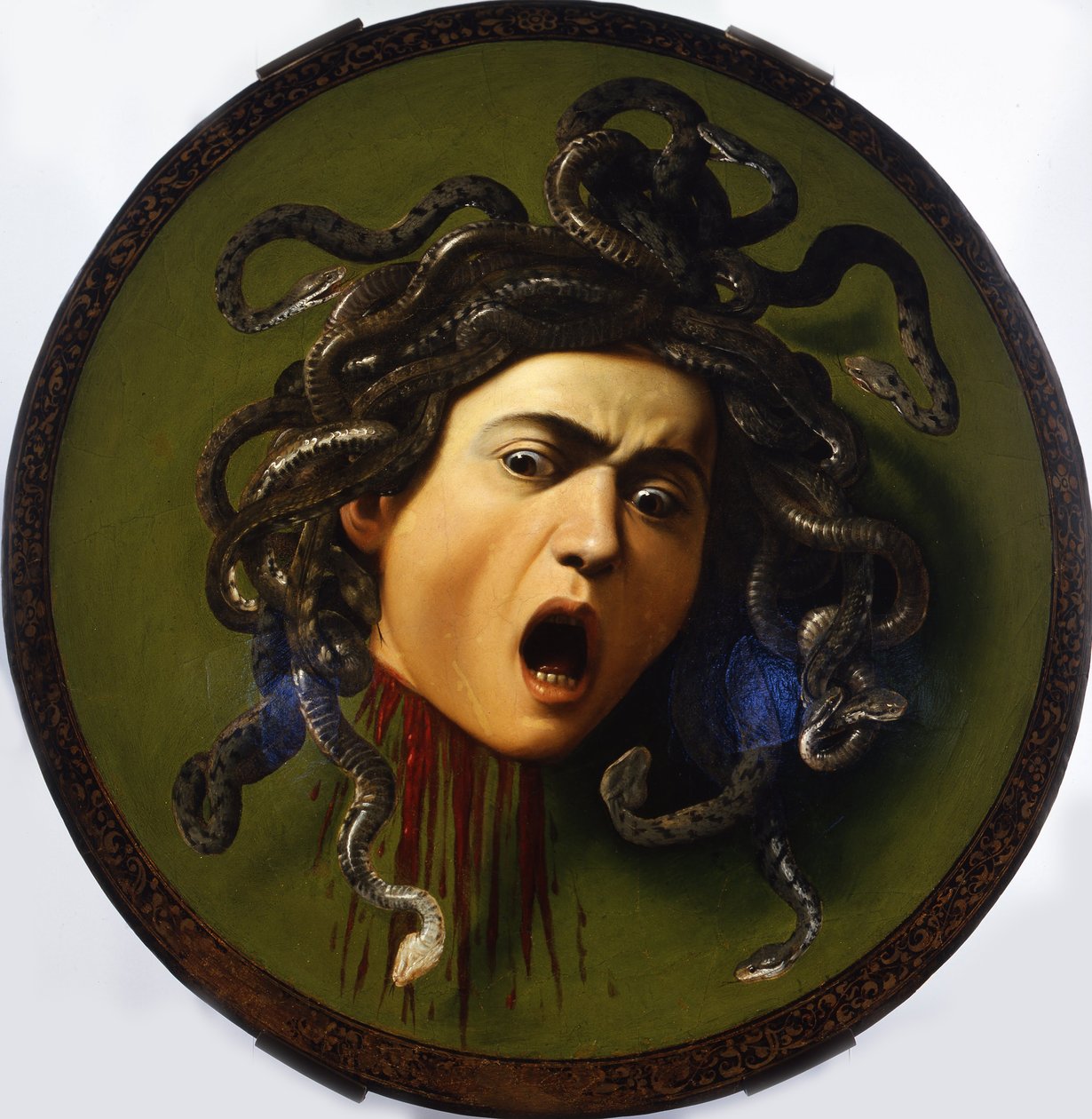 Medusa, 1596-1598 tekijältä Michelangelo Merisi Caravaggio