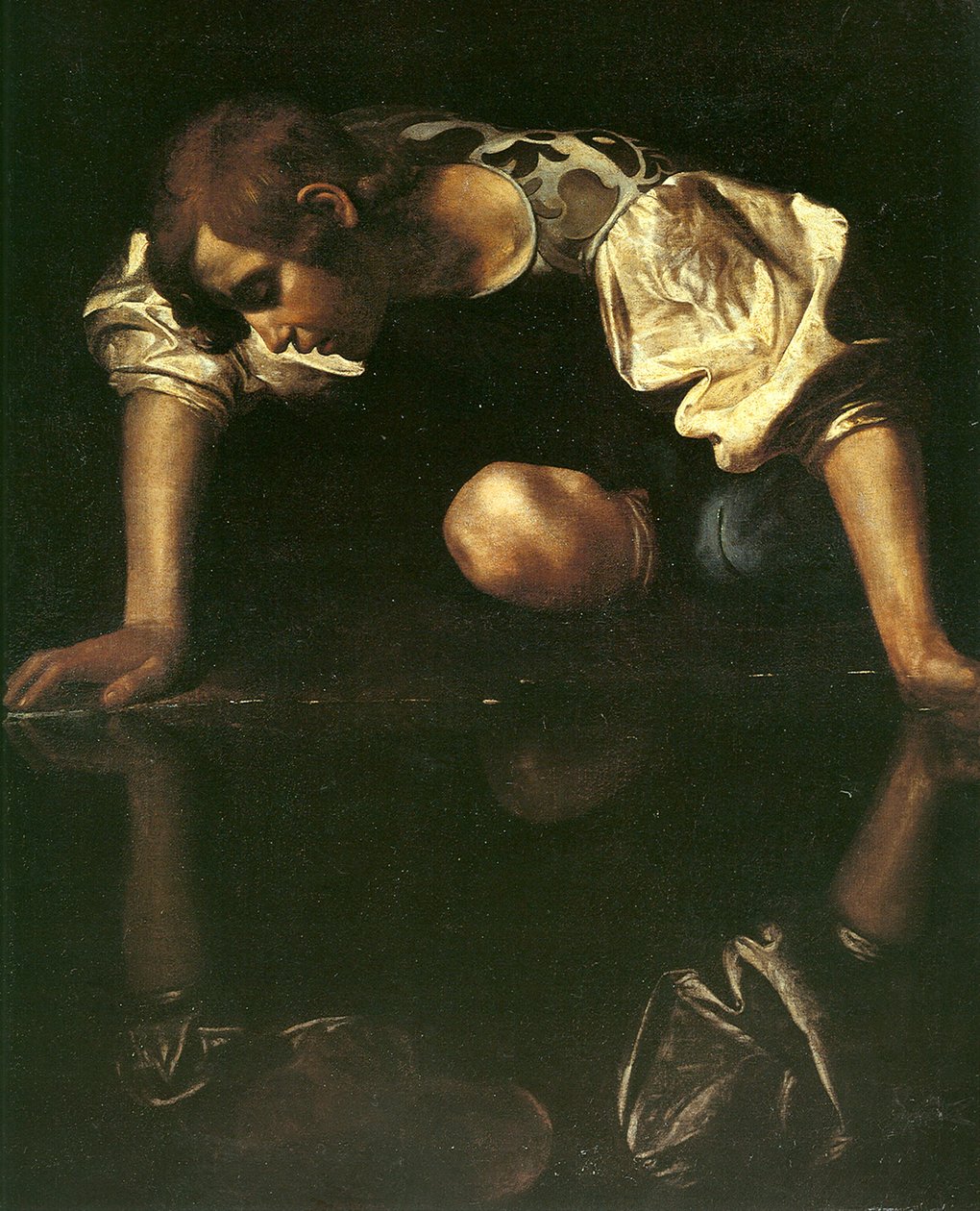 Narcissus, 1598-1599 tekijältä Michelangelo Merisi Caravaggio