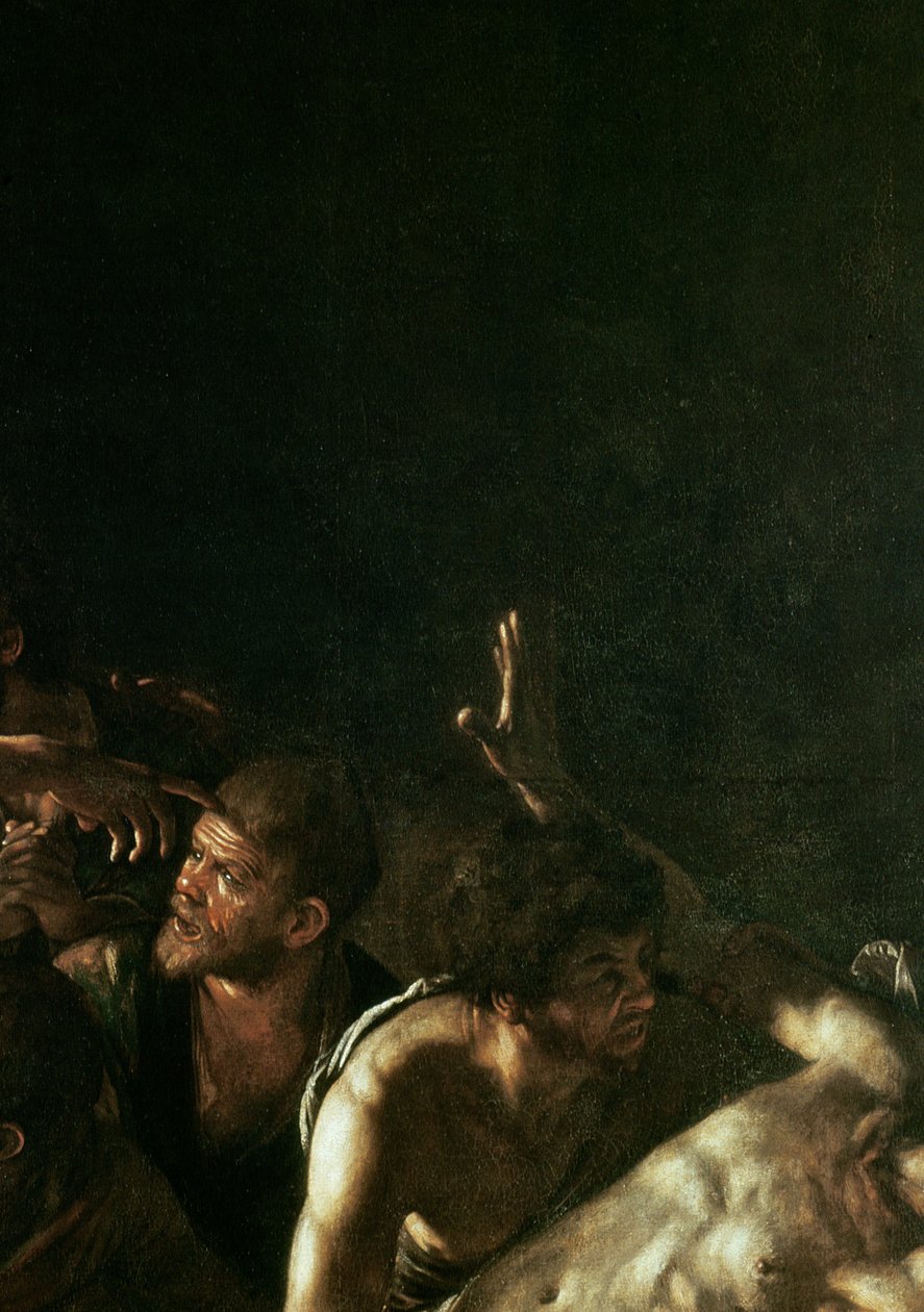 Lasaruksen ylösnousemus (238777:n yksityiskohta) tekijältä Michelangelo Merisi Caravaggio