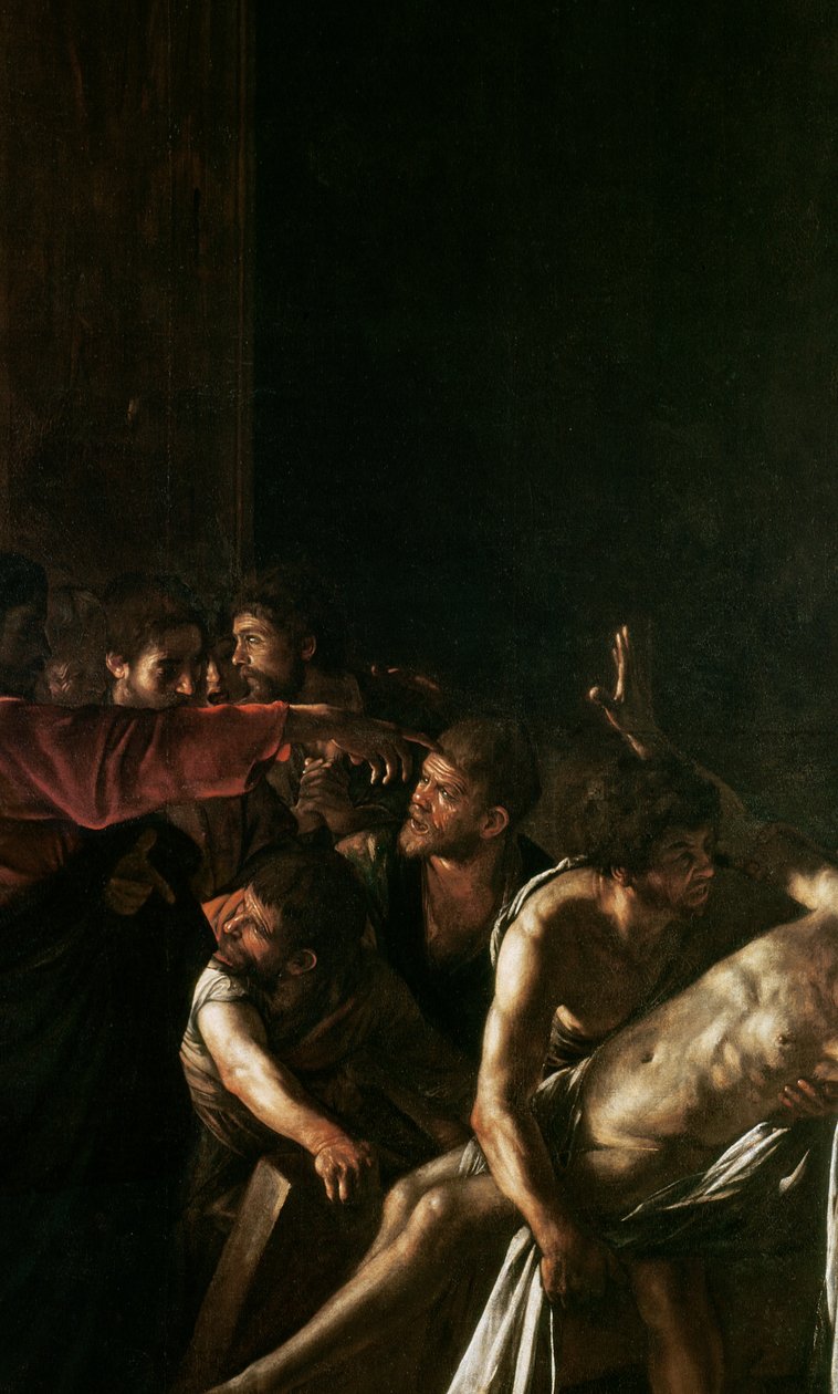 Lasaruksen ylösnousemus (238777:n yksityiskohta) tekijältä Michelangelo Merisi Caravaggio