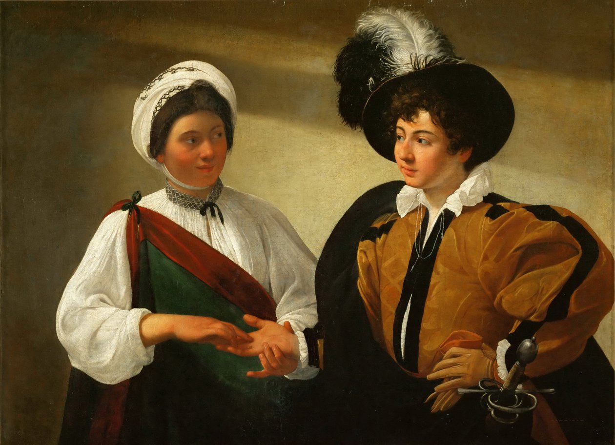 Ennustaja tekijältä Michelangelo Merisi Caravaggio