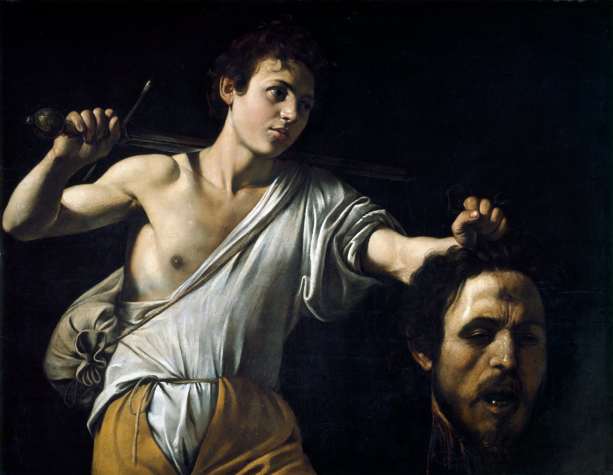 Daavid Goljatin pään kanssa, tekijältä Michelangelo Merisi da Caravaggio