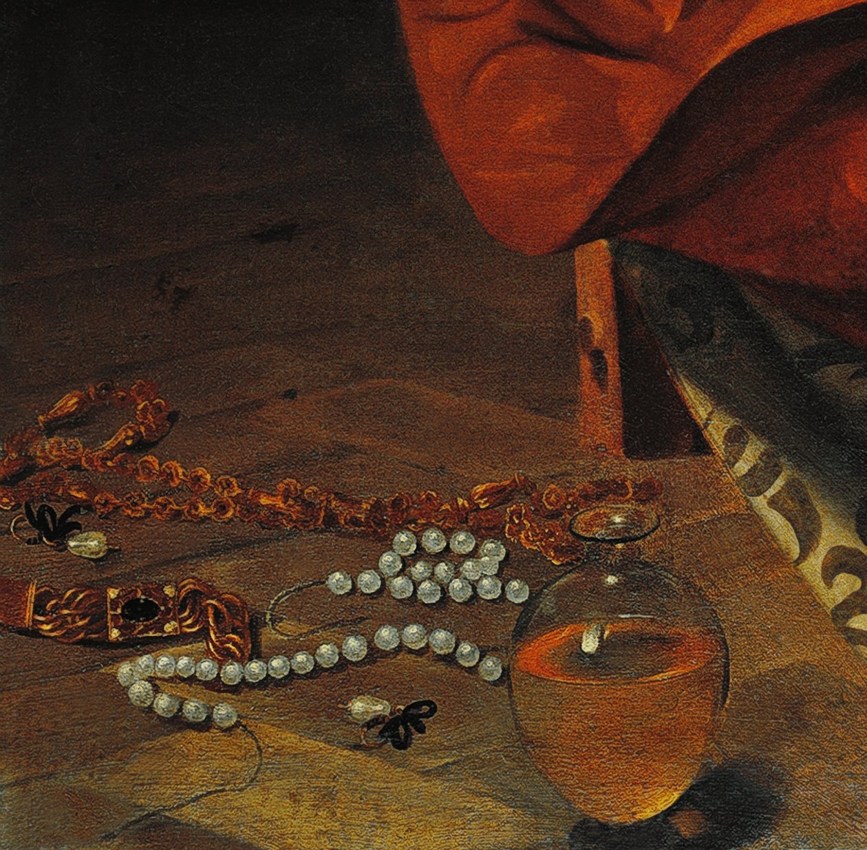 Yksityiskohta katuvasta Magdaleenasta tekijältä Michelangelo Merisi da Caravaggio