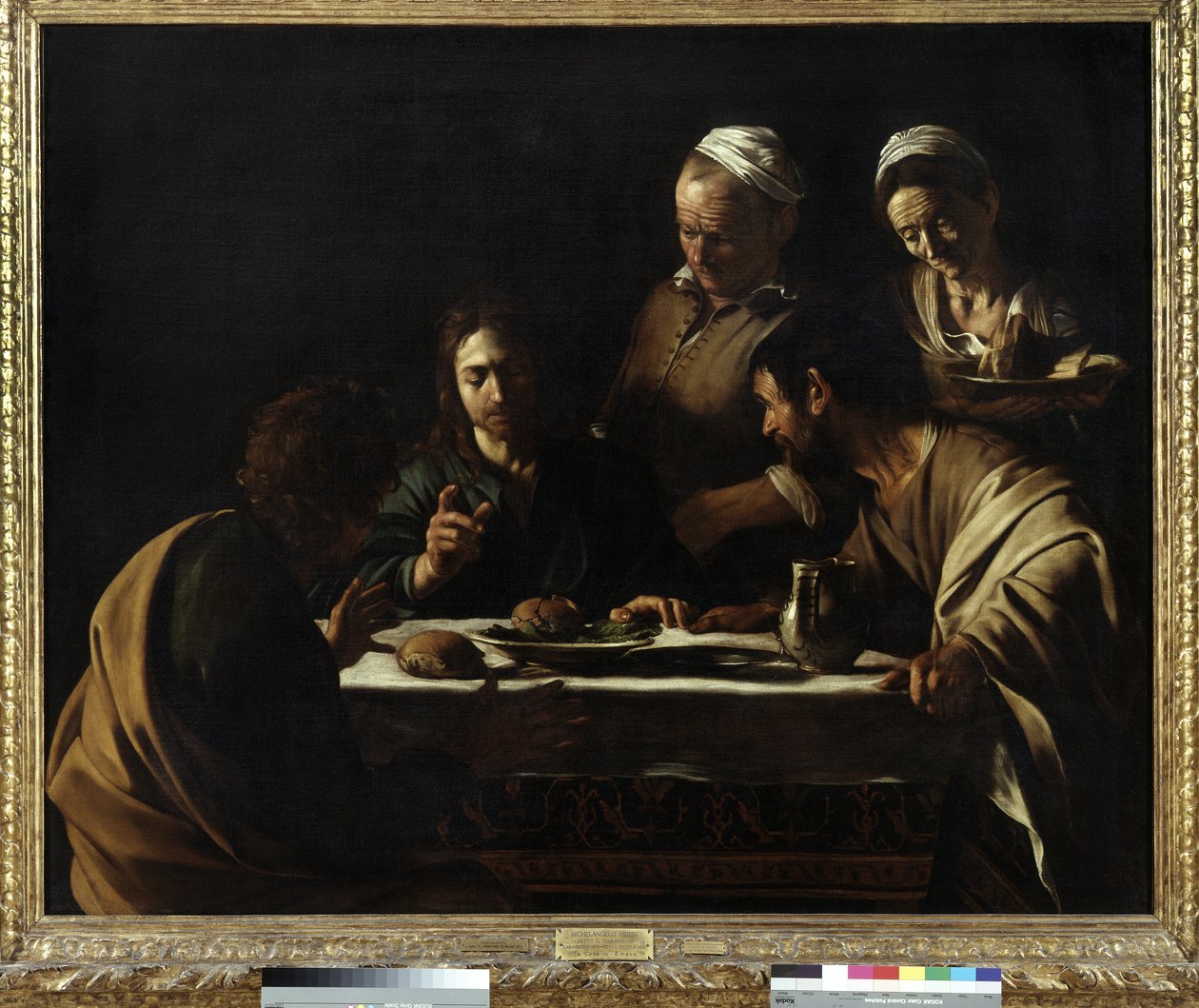 Illallinen Emmauksessa, 1606 tekijältä Michelangelo Merisi da Caravaggio