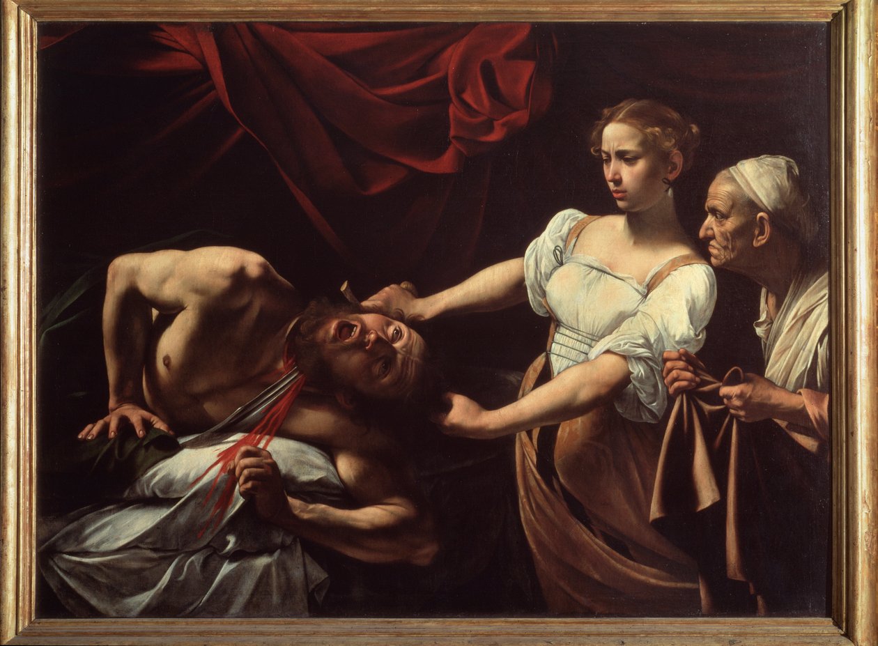 Judith Beheading Holofernes (öljy kankaalle tekijältä Michelangelo Merisi da Caravaggio
