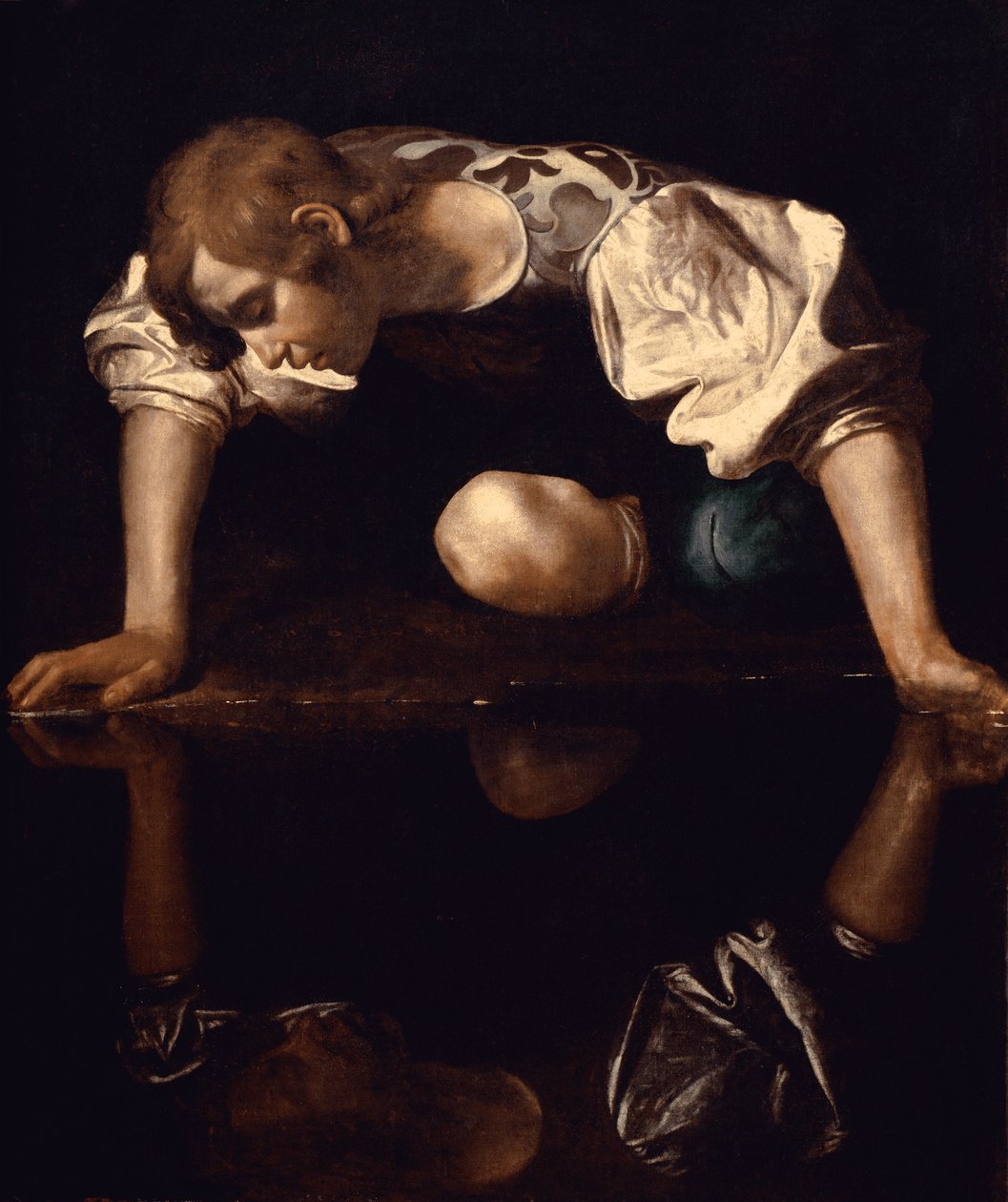 Narcissus, n. 1597-1599 tekijältä Michelangelo Merisi da Caravaggio