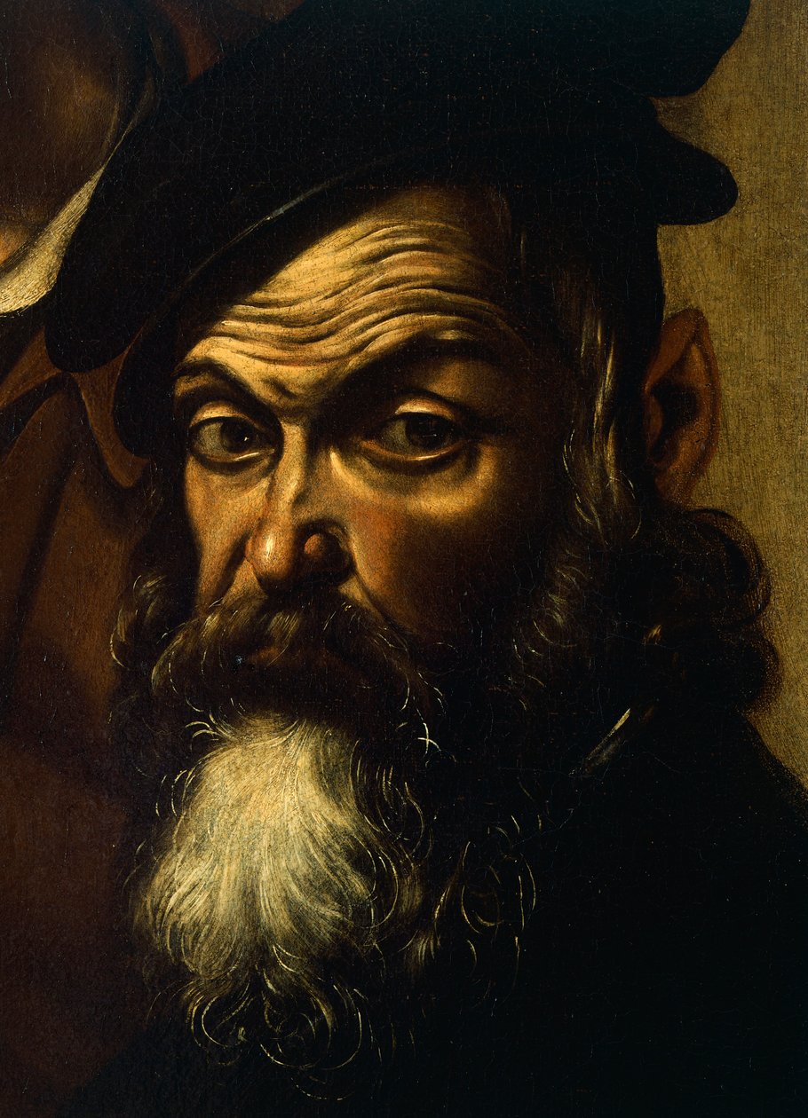 Pilatus, yksityiskohta Ecce Homosta, n. 1605 (öljy kankaalle) tekijältä Michelangelo Merisi da Caravaggio