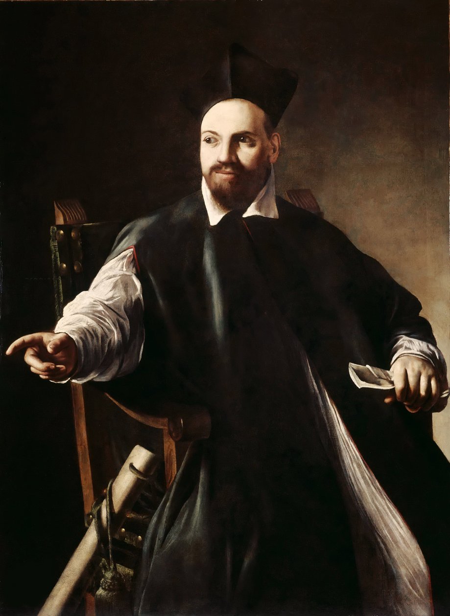 Caravaggion, Michelangelon (1571-1610) muotokuva Maffeo Barberinista. Öljy kankaalle, c. 1598, mitat: 124x99. Yksityinen kokoelma tekijältä Michelangelo Merisi da Caravaggio
